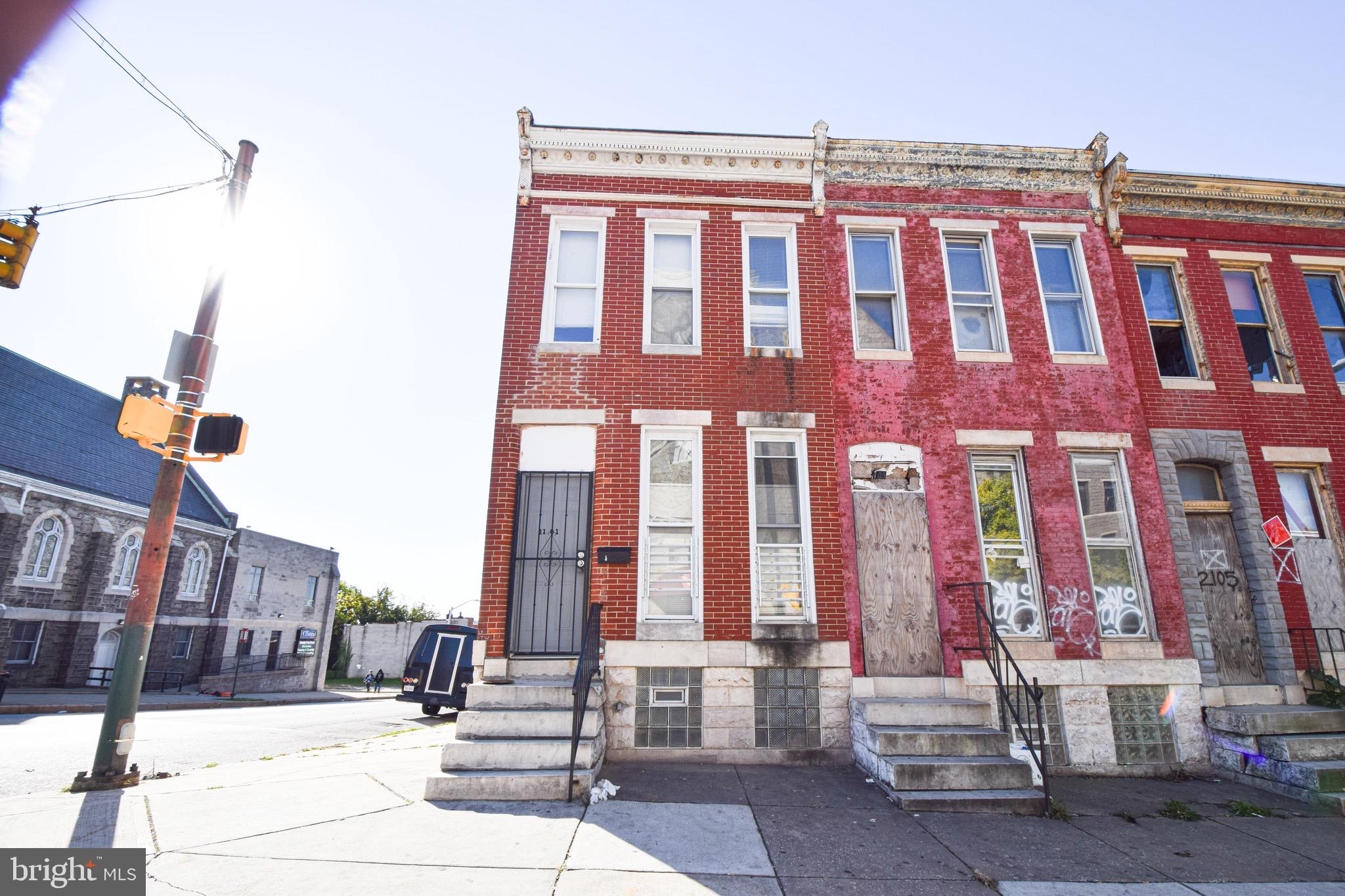 Prime investment opportunity in the heart of Baltimore! This spacious 3-bedroom, 3-bath home offers tremendous potential for investors or rehab visionaries. Located near key city amenities and major redevelopment areas, this property is being sold as-is and awaits your finishing touch.