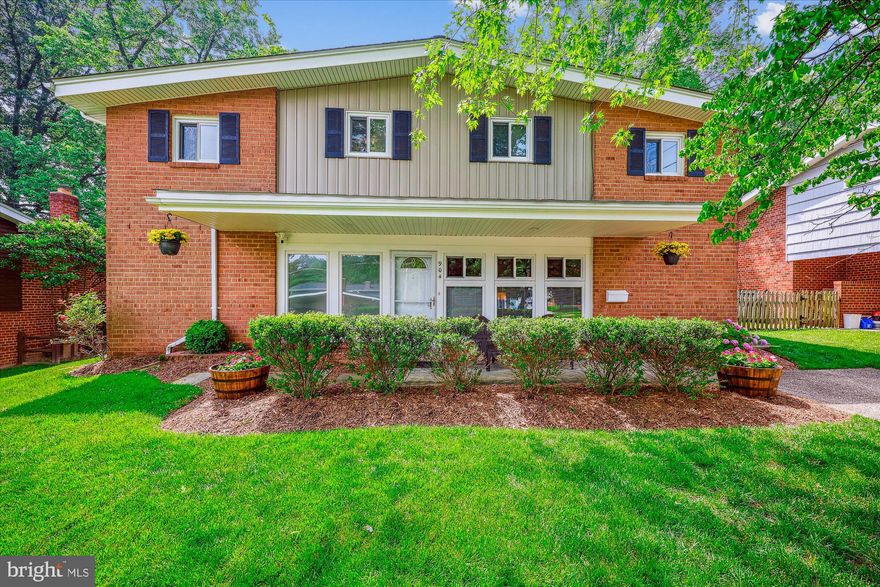 Very well maintained and updated home in Kemp Mill Estates! So many upgrades including new exterior windows with removable sashes for easy cleaning, new roof, new siding, newer furnace, newer hot water heater, newer A/C unit, and upgraded electrical to 200 AMP—plus, the kitchen and baths have been renovated too! Truly a must-see home—beautifully updated, impeccably maintained, and completely move-in ready.
Upon entry, there is a covered front porch and attractive landscaping. The sun-filled living room and both the first and second floors feature new red oak flooring. There is a vented gas fireplace in the living room and architecturally pleasing one-over-one windows. The outstanding fully renovated kitchen offers granite counters, soft-close drawers, pull-out cabinetry, a moveable center island, stainless steel appliances, a Fisher & Paykel two-drawer dishwasher, glass-front cabinetry, recessed and pendant lighting. The kitchen opens to the dining room with excellent entertaining flow—there is access from the kitchen to the back patio and elevated porch. The dining room features a striking atrium window and a modern chandelier.
Up a few stairs is the versatile family room with a vaulted ceiling, a ceiling fan, and access to the covered porch, which also has a ceiling fan. This level includes a renovated powder room and a fabulous mudroom with built-in cabinets and a closet. There is an exterior side entrance to the mudroom with a convenient patio apron.
Upstairs, there are three bright bedrooms and two remodeled full bathrooms including the primary suite. The primary bedroom has wood flooring, vaulted ceilings, and a built-in dresser flanked by closets. The updated primary bath features a glass-enclosed shower and a distinctive stained-glass transom that is visible in the renovated hall bathroom as well.
Outside is a picturesque, landscaped yard with vibrant seasonal plantings. The level backyard is fenced with a beautiful wrought iron fence, and all soffits have been wrapped in metal. Additional features include Wi-Fi enabled security cameras, a utility shed on a concrete platform, and a storage deck box. The covered porch offers a wonderful place to unwind and enjoy the outdoors in comfort.
Perfectly located on a quiet street, this home is ideally positioned near Kemp Mill Shopping Center, Wheaton Regional Park, Northwest Branch Park, Wheaton Ice Arena, horseback riding trails, scenic biking and walking paths, and the Wheaton Library. With easy access to Georgia Avenue, Columbia Pike, and public transportation, this exceptional property offers both comfort and convenience in a sought-after location.