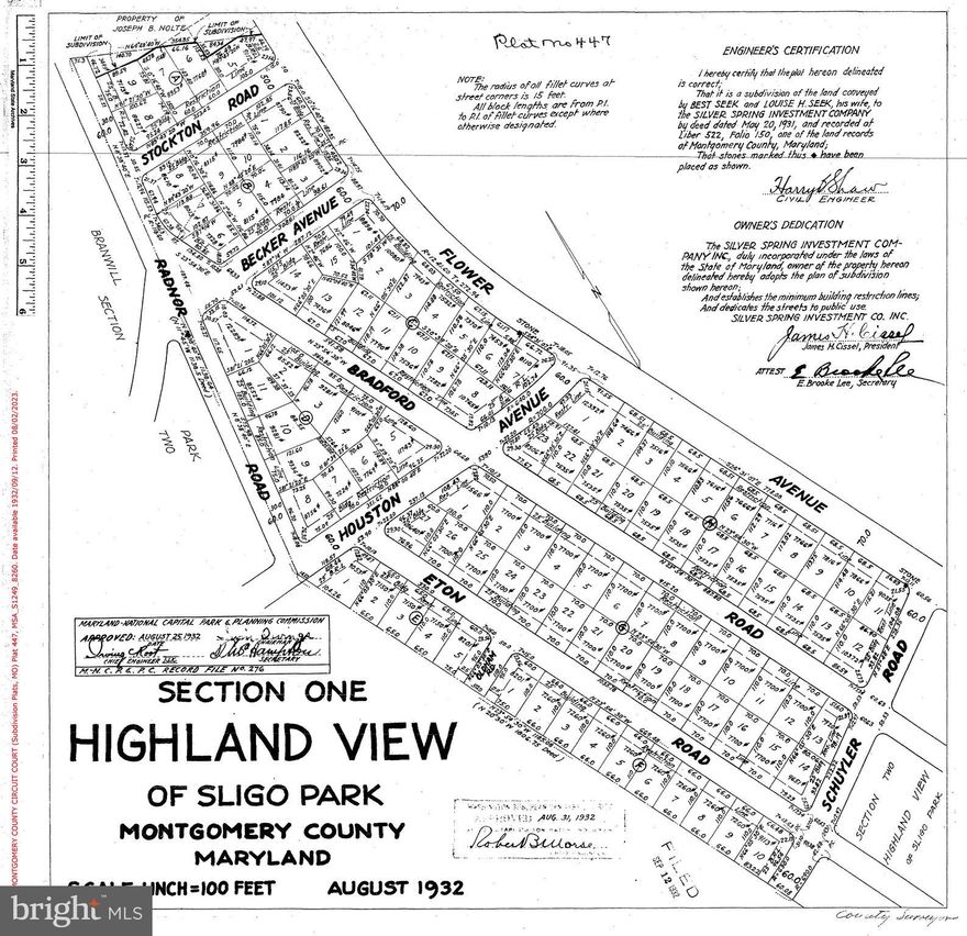 New Price! Unique and rare opportunity to buy a vacant lot in Highland View near downtown Silver Spring!  Build your dream home or build someone else's dream home and enjoy the returns!  This 7,150 sqft lot is zoned R60 for a single family home.  The buyer is encouraged to do their research to determine use-ability of the lot.

With a fantastic location, 9138 Eton Road is a quick ride to Whole Foods and other amenities of downtown Silver Spring including countless restaurants, AFI Theater, The Fillmore, Ice Skating Rink, the Farmer’s Market and so much more. Sligo Creek and its multiple walking and biking paths allow you to escape to your own natural paradise. Multiple bus lines and close proximity to Metro Red Line and the Beltway make getting around a breeze.
