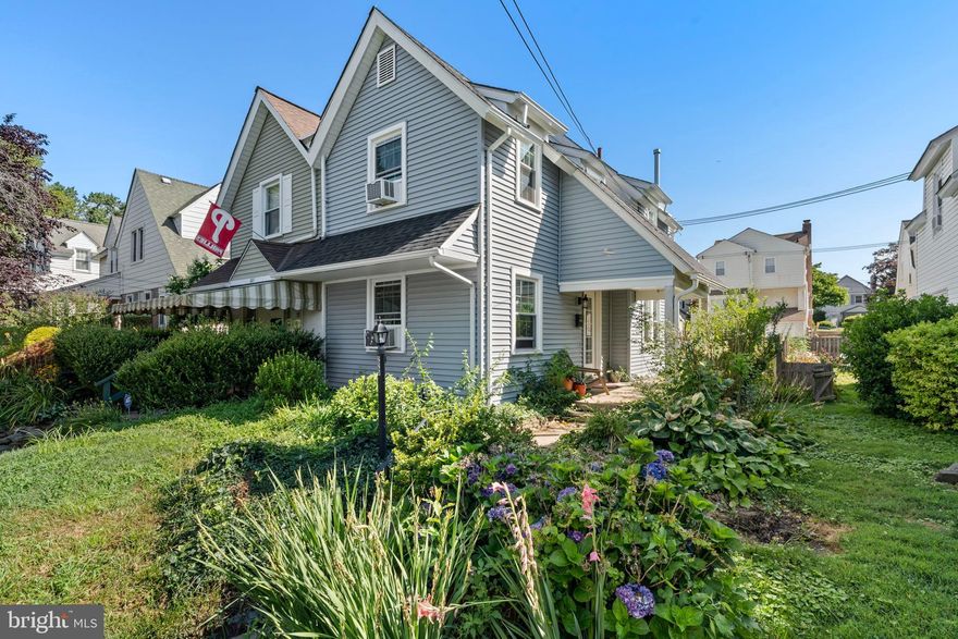 This charming 3-bedroom, 1-bath twin in Wynnewood is filled with natural light, original details, and thoughtful storage throughout. Step inside from the side porch into a bright and welcoming living room, complete with a decorative (not functional) brick fireplace, built-in shelving, and hardwood floors. The adjacent dining room features a built-in buffet and closet, perfect for displaying your favorite dishes and knick-knacks. The kitchen is full of natural light and has been recently updated with new cabinetry and appliances. It also offers direct access to the partially fenced backyard and detached one-car garage, accessible from the alley—great for extra storage or convenient off-street parking. Downstairs, the unfinished basement includes laundry and plenty of usable space for storage or hobbies. Upstairs, you’ll find three nicely sized bedrooms, a renovated full bath with a pedestal sink and shower/tub combo, plus a hallway linen closet. Located just minutes from local playgrounds, the public library, and an elementary school, this home offers the perfect blend of comfort and convenience in a friendly neighborhood. This home is available now!