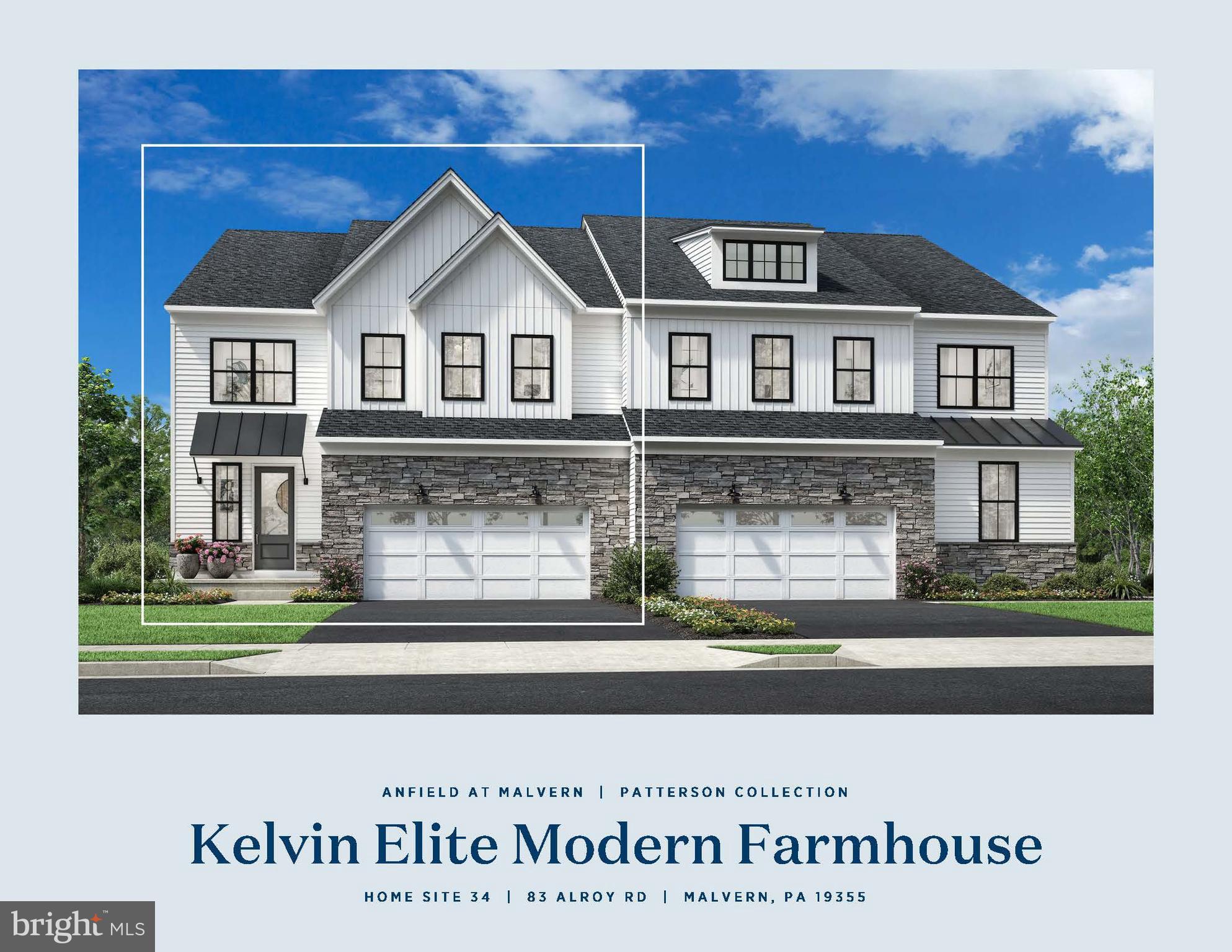 The Kelvin Elite's spacious foyer offers views of the expansive great room and casual dining area with rear yard access. Enhancing the well-appointed kitchen is a large center island with breakfast bar, plenty of counter and cabinet space, and an ample walk-in pantry. The serene primary bedroom suite is highlighted by a generous walk-in closet and a splendid primary bath with a dual-sink vanity, a luxe shower with seat, linen storage, and a private water closet. Two of the secondary bedrooms feature ample closets and share a hall bath with a separate dual-sink vanity area, and one features a walk-in closet and a private bath. Additional highlights include easily accessible second-floor laundry, a powder room, an everyday entry, and plenty of extra storage.