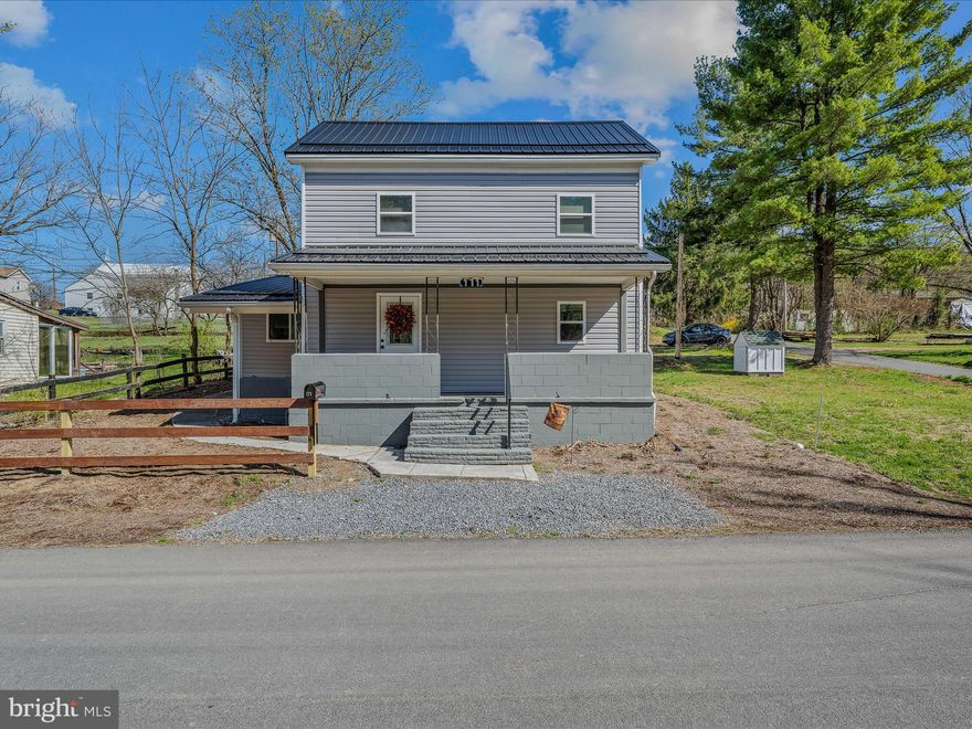Multiple Offers in hand. Sellers are asking for Highest & Best by 12pm Sunday, 04-06-25.
CLOSE to TOWN: this 3-bedroom 2.5-bathroom home is just 1-mile to the historic town of Berkeley Springs/Bath. This completely renovated home sits just outside the town limits which makes in convenient location. Home sits on a corner lot and has an additional water & sewer hookup that could be used for a trailer or maybe tiny home. This would make a great full-time residence or rental property. Great starter home for that first time home buyer. Approximately 30 minutes to Whitetail Ski Resort and 20 minutes to Cacapon State Park for swimming, fishing, boating, hiking, biking, golfing and horseback riding.