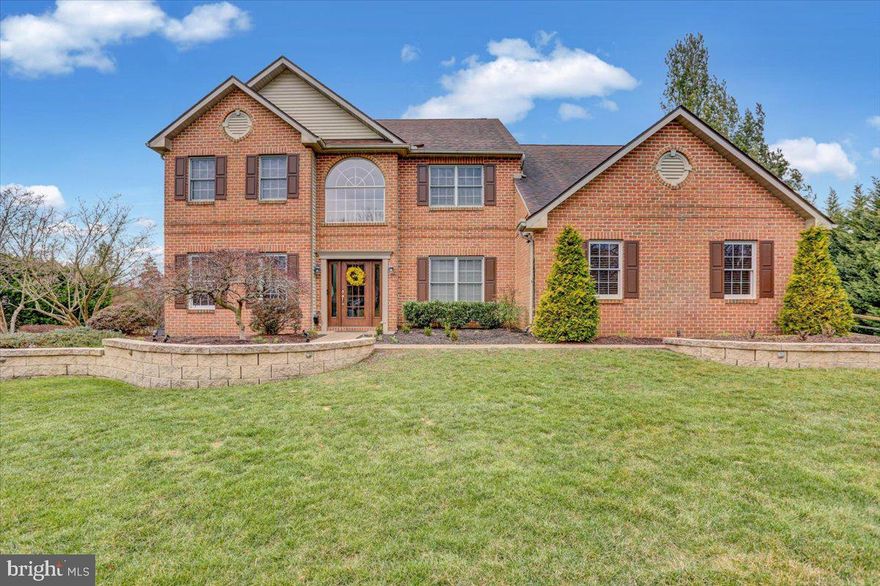 Welcome to Stunning 29 Scotland Drive. This stately brick home is situated on 3.34 acres in the prestigious Exeter Golf
Club Estates. This upscale home has been meticulously maintained and features an open and perfect flowing floor plan.
Step inside the glass front door and into the 2 story grand foyer and prepare to fall in love. Gorgeous flooring leads you
to a formal living room. Office area with glass doors. Dining room with pillars and tray ceiling. Eat in kitchen white
kitchen with upgraded countertops, backsplash, island, pantry and stainless steel appliances. Spacious family room with
vaulted ceilings, skylights, and floor to ceiling windows that frame the gas fireplace. The owner’s suite is on the main
level and features walk in closets and a full bathroom with double sink vanity, tiled shower with glass door and a
freestanding soaking tub. Convenient main floor laundry room and powder room. Upstairs are 4 additional bedrooms
with one featuring a walk in closet and full bathroom. The other 3 private bedrooms are large and all have ample closet
space. There is a 3rd full bathroom with double sink vanity and tub/shower combo. Plenty of room for Entertaining in the fully finished walk out lower level with carpet and new luxury vinyl plank flooring. Wet bar area
with unique tile back splash and 2nd powder room complete this level. The covered deck off the kitchen overlooks your
own back yard oasis featuring a gunite heated pool with built in hot tub, paver patio with built in stone outdoor
fireplace, grill, refrigerator, and lots of room for patio and pool furniture. This is a unique opportunity to own an upscale
home in a community with the luxury of extra acreage. The lots are able to be subdivided if the owner wishes to do so.  Close to schools, shopping and major highways. You will love to call this your Home Sweet Home.