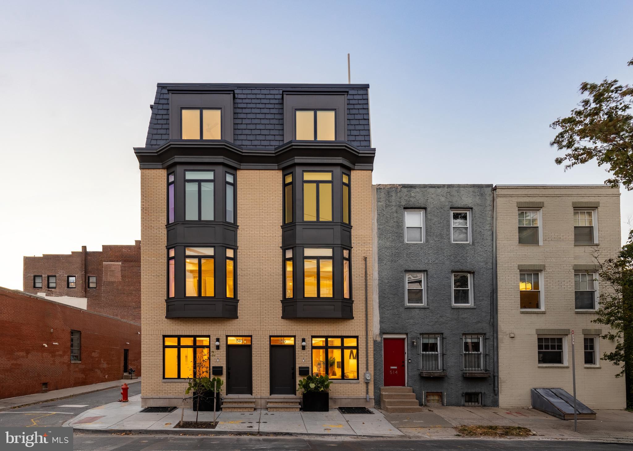 Stunning new construction townhome, thoughtfully designed with high-quality materials, a generous floor plan, dedicated parking available, and sweeping skyline views from oversized windows and a private rooftop terrace. This thoughtfully laid-out floorplan offers flexibility and convenience, featuring four bedrooms, four full bathrooms, and a half bathroom across four levels of living. The first-floor open-concept design seamlessly integrates the living room, dining area, and kitchen. The gourmet kitchen features quartz counters, Thermador appliances, custom cabinetry, and a built-in pantry. Also on this level is a conveniently located powder room. Large glass sliders from the kitchen lead out to a private patio & access to the secure parking space. This property's second level comprises two guest bedrooms with spacious closets, a laundry room, a hall bathroom with a tub/shower combo, and a single vanity sink with storage.The primary bedroom suite spans the entire 3rd level of the property, highlighted by a massive walk-in closet and spa-like bathroom with dual custom vanities, a stand-alone tub, a seamless glass shower, heated tile floors, and a water closet with a Toto Neorest. The fourth level is open and spacious with a home office/guest room, hall bathroom, and an open media room/den with a wet bar, which includes a built-in beverage cooler. Above is the private roof deck with panoramic views of the Philadelphia skyline. Completing this home is a fully finished lower level with a guest bedroom, hall bathroom, and rec room -- perfect for a den/home gym/playroom. 10-Year Tax Abatement (Phased) approved & included!
Located in Fitler Square and adjacent to Rittenhouse & Graduate Hospital neighborhoods, this property is located in the Greenfield school catchment and surrounded by fantastic eateries, coffee shops, and city conveniences while being only a short commute to Penn, CHOP, 30th Street Station, and the businesses in Rittenhouse Square.
1 deeded parking spot is available for an additional $75,000.