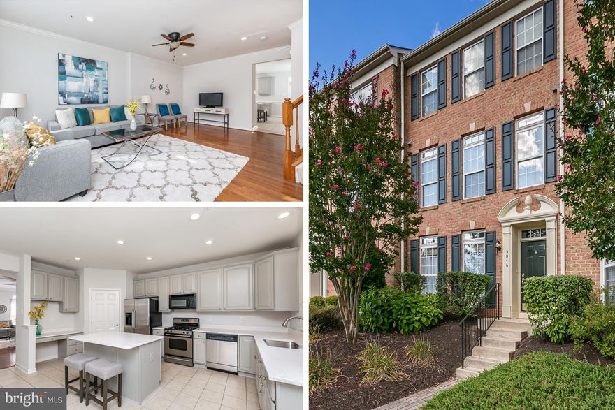 Meticulously Maintained, Move-in Ready 3 Bed / 2.5 Bath townhome In Honeygo Village! Open Floor Plan w/ Fresh Paint Throughout. Beautifully Updated Kitchen w/ Island, Stainless Steel Appliances, Maple Cabinetry Freshly Painted A Soft Gray & Brand New Quartz Countertops. Large Two-story Master Suite w/ Walk-in Closet & Loft. Master Bath Has A Separate Shower, Soaking Tub & Dual Vanities. Office Or Rec Room On Entry Level. Hardwood & Ceramic Flooring. Maintenance Free Deck Off Main Living Area. 2 Car Garage w/ Driveway. Conveniently Located To Commuter Routes, Shopping & Dining - See Today!