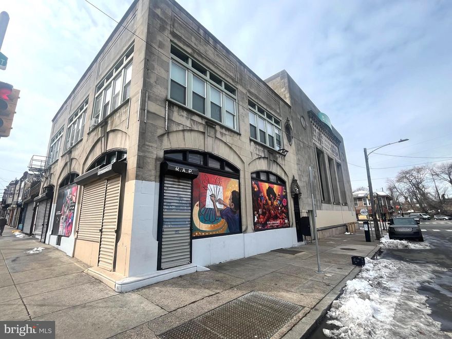 Opportunity is knocking down your door! This +/-4,000SF corner property is currently Zoned CMX2. The first floor is very spacious, offering +/-2,000SF of open space that is currently being used as an art gallery, Rush Arts Philadelphia) to feature some of the most prominent up and coming artists.  The first floor has been newly renovated with LVP flooring, directional lighting, large windows with pull-down gates, 2 new baths and a finished office space. The first floor footprint can easily accommodate an event space to host gatherings, parties, repasts, etc. Or perhaps use the space for a restaurant, with decent exposure being right on the corner and you can easily add a  kitchen in the rear. Other uses could be a Day Care, retail store, etc. The basement is also very large and can be used for storage, as the bilco doors lead directly to Ruscomb Street.  The second floor features 2 large apartments - (1) one bedroom apartment with a den/office, and 2 bedroom apartment with high ceilings, hardwood floors, and a ton of natural light. This investment property is certainly one to add to your portfolio. The downstairs is currently being rented for $3,000.00/month NNN (Lease expires Jan. 31 2027), while the apartments can fetch anywhere between $1,200.00 & $1,8000.00/month. With your vision, this can be a fantastic opportunity! Make us an offer!