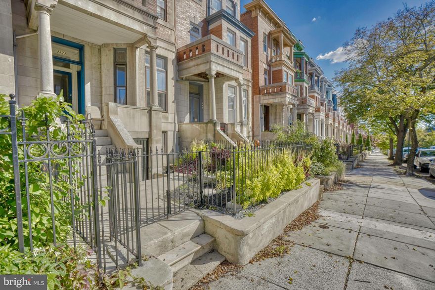 Unbelievable opportunity to own this pristine four unit property in hot Reservoir Hill!   This massive historic home has been updated throughout and is the perfect turn key rental property to add to your portfolio or live in one unit and rent the others!   Each apartment has in unit washer dryer,  dishwasher, new floors and updated bathrooms and tons of natural light. 

 Basement, 2nd, and 3rd floor are all rented with year leases.  1st floor has been left vacant for opportunity for buyer to be owner occupant.  Basement 1 bed/1 den/1 bath and large garage studio space in rear is rented through 5/29/25 $1100.00+$50 for water.  1st floor- 2bed/1 bath/patio- vacant rented for 1450+50 for water.  2nd floor 2 bed/2bath, front.  Steps to MICA, Bolton Hill, the art district and Druid Hill Park this one is not to be missed!