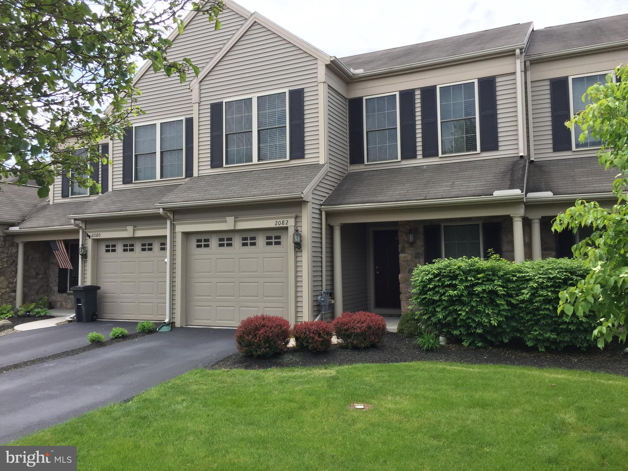 Great 2 master suite Brookstone model townhome in Deer Run. 9' ceilings on main floor, upgraded light fixtures, den/office. Private backyard leads straight to running trail. Easy access to Hershey Med, highways & airport. Walking/bike trails that meander into Downtown Hershey. Take a 5 minute walk outside to the trails leading to Gelder Park, a 38-acre park home to an awesome playground, tennis court, basketball court, two sand volleyball courts, soccer field, baseball field, picnic pavilion with tables, lacrosse wall, and additional trails down to Swatara Creek. Pets allowed. Available immediately.