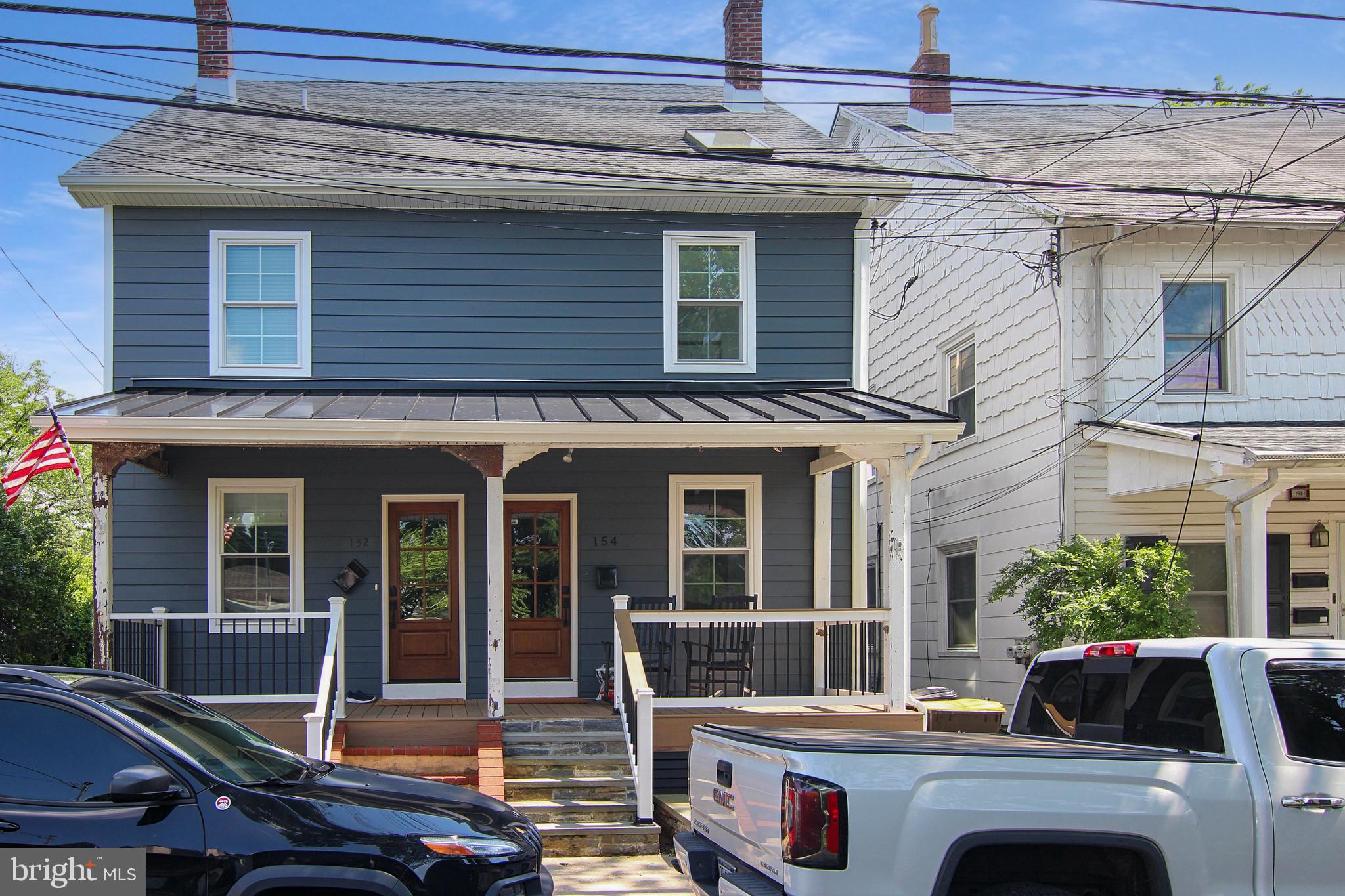 Available for rent August 15th is this charming 3-bedroom, 1.5-bathroom twin located just one block from the heart of Doylestown, with a perfect blend of historic character and modern updates! Step onto the inviting front porch and into a bright, open-concept first floor featuring exposed brick, attractive wood floors, and beautifully preserved wood beams. The living and dining areas flow seamlessly into an updated kitchen equipped with soft-close cabinetry, granite countertops, stainless steel appliances, and thoughtful lighting throughout. A convenient powder room, full-size laundry area, and access to the private backyard patio complete the main level. Upstairs, you’ll find the first bedroom with a built-in closet. The second bedroom is nicely sized and perfect for a home office. The beautifully renovated full bathroom features a skylight, great storage, striking tilework, and warm wood accents. The third floor adds a spacious bedroom with exposed beams and generous closet space. Step outside to your nice backyard designed for easy outdoor living. The paver patio with a pergola, offers the ideal spot for summer dining or weekend lounging. There’s also extra space for your pets to roam and play, making it as functional as it is relaxing. Enjoy walkable access to restaurants, cafes, shops, the County Theater, the train station, and all of the beloved events that make Doylestown Borough such a special place to live. Located in the award-winning Central Bucks School District, with schools just a short stroll away. Schedule your showing today and experience life in the heart of Doylestown!