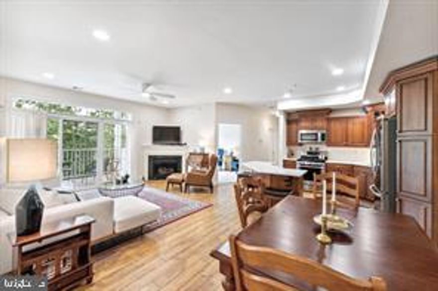 Rarely available is this 3rd floor, 3 bedroom, 2 bath condo in the highly sought after community of Victoria Gardens. This bright private condo has been beautifully updated and maintained. As you enter into the foyer you'll see striking hardwood floors that run throughout much of the unit. The kitchen has been recently updated with gorgeous quartz countertops, tile backsplash, new stainless steel sink, faucet, and lighting. The kitchen has a gas range, built in microwave, stainless steel dishwasher and stainless steel refrigerator all which have been updated w/in the last few years. The kitchen also offers a large kitchen island that overlooks the living room/dining room area. The living room includes a gas fireplace, new recessed lighting and sliders to the private balcony with beautiful tree line views. The primary bedroom has new carpet, tray ceiling and additional recess lighting, a large walk in closet and plenty of natural light. The ensuite bath has a walk in shower and a large vanity. There are 2 additional bedrooms both with new carpeting (one could be used as a den) plus additional full bath. A large pantry plus a utility room that doubles as a laundry room which provides plenty of storage. The 9' ceilings and new recessed lighting give this home a bright and open feel. Easy access to your very own garage parking space is just a few steps away from the elevator that allows you quick access to your unit. The HOA dues includes: pool, amazing club house with grand gathering room, full kitchen, library & billiard room. Victoria Gardens is close to shopping and dining in Kennett Square as well as Longwood Gardens. Don't miss this fantastic unit.