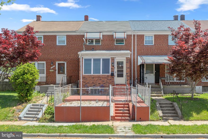 Welcome to 1569 Williams Ave, an all-brick interior townhome in the heart of Essex offering over 1,700 finished square feet filled with character! This home comes with maximized functionally of living spaces both inside and out.

The exterior welcomes you with a gated and fenced brick paver front porch, and a screened-in porch featuring durable LVP flooring—perfect for relaxing mornings or evenings. Inside, the living room showcases hardwood floors and crown molding, creating a warm and inviting atmosphere. The adjacent dining room offers hardwood flooring, white paneled walls, and a ceiling fan, flowing conveniently into the kitchen.

The kitchen features LVP flooring, wood cabinetry, laminate countertops, backsplash, gas cooking stove, and a stainless steel sink with swivel faucet and sprayer for easy cleanup. Just beyond, the mudroom with LVP flooring and blinds leads to a converted sunroom accented with exposed brick walls, ceiling fan, and French doors opening to a covered concrete rear patio with its own ceiling fan—ideal for entertaining. The patio connects directly to the detached one-car garage with additional storage space.

The finished lower level provides a spacious rec room with wood paneling, recessed lighting, and ceiling fan. A soaking clawfoot tub, single vanity, and separate commode area create additional bath functionality. The lower level also includes a laundry area with LVP flooring, utility sink, cabinetry, and walk-up access to the sunroom.

Upstairs, hardwood floors continue throughout. The primary bedroom features crown molding, recessed lighting, and a ceiling fan. A second bedroom and full bath with pedestal sink, wall tile surround, and shower/tub combo complete the upper level.

Conveniently located near Rocky Point Golf Course, Middlesex Shopping Center, and the waterfront attractions of Marinas in Middle River. Easy access to Baltimore, major commuter routes including I-695, shopping, dining, parks, and local schools make this a convenient place to call home!