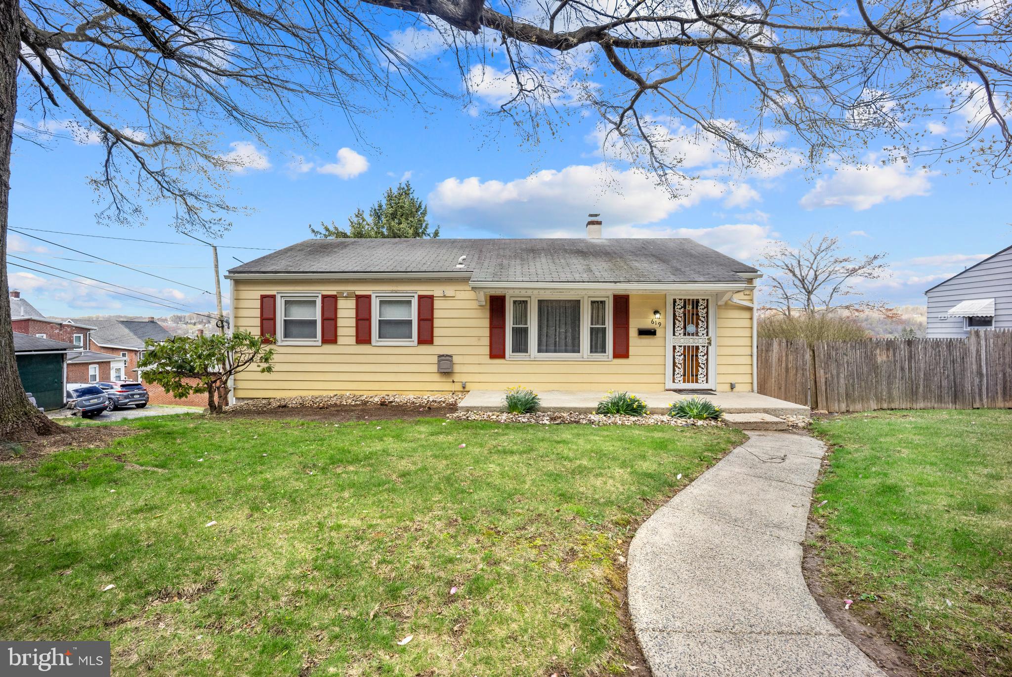 Welcome to this delightful single ranch home nestled at 619 Oak Street, where endless possibilities await! This one-floor living space features 3 comfortable bedrooms and an adjacent hall bathroom, offering a perfect situation for those seeking convenient living. Step outside from the back kitchen door to discover a beautiful feature of this property: a large back deck leading to a spacious and fenced in back yard. This outdoor haven is perfect for relaxing, gardening, playing and enjoying the perfect spot for your summer barbecues. Additionally, the home boasts a side entrance attached garage that provides convenient access to the house and leads directly to the basement. This extra basement space is perfect for storage or offers the potential to be finished for additional living areas. Don’t miss out on this fantastic opportunity to own a charming ranch home with so much potential. Schedule your showing today and start envisioning the life you can create in this lovely space!