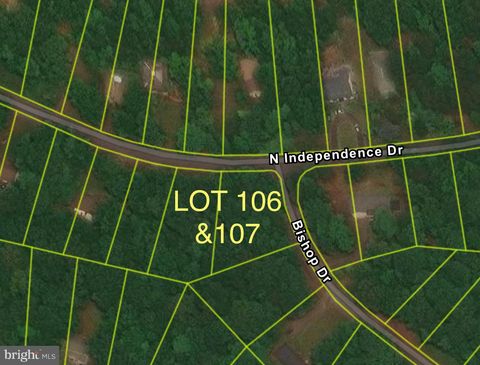 LOT 106 and 107 NORTH INDEPENDENCE DRIVE MONTROSS VA 22520