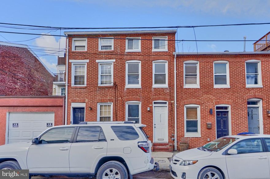 Charming two bedroom one bath home for rent in prime location situated between Fells Point and Canton and just a block to the waterfront.  Enjoy a brand new kitchen with stainless appliances, new flooring and fresh paint throughout, new washer and dryer, and great private patio for grilling or entertaining.
On the second level find an updated bath and 2nd bedroom or office.  The third level offers a generous sized, loft style primary bedroom.    Great proximity to JHH and all of the areas best shops and restaurant, quick access to 95, 895, and 83.