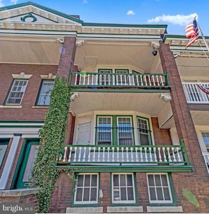 UPENN RENTAL INVESTMENT ALERT!!! This fully leased for 25/26 UPenn student duplex presents an outstanding opportunity for investors seeking immediate cash flow. Both spacious 3-bedroom, 1-bath apartments (approx. 915 sq ft each) are on renewed leases at market rent. The historic property features charming original details, including well-preserved hardwood floors and trim, and EACH UNIT ENJOYS ITS OWN PRIVATE FRONT AND REAR PORCH. Additional highlights include shared basement IN BUILDING LAUNDRY, separate utilities. Located at 4106 Baltimore Avenue, this classic West Philly property offers unbeatable convenience and walkability—just steps from the vibrant Baltimore Avenue corridor with coffee shops, restaurants, boutiques, and Clark Park's popular farmer’s market.  Commuting is a breeze with SEPTA’s Route 34 Trolley right out front, quick access to Center City, Drexel, UPenn, University of the Sciences, and connections to the Market-Frankford and Broad Street Lines. Regional Rail and bus route 64 are also nearby, with 30th Street Station providing access to Amtrak and intercity buses. Zoned for Penn Alexander School and close to Spruce Hill Christian and Jubilee Schools, this is a turnkey investment in one of West Philly’s most desirable neighborhoods.