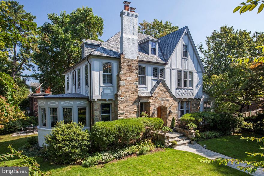 Rare corner lot English Tudor in sought-after Chevy Chase, DC.  This 6BR/4.5BA stately home offers the latest interior design touches and is bathed in natural light.  The great room is perfect for entertaining around the fireplace with its large alcove of curved windows overlooking the garden, & the kitchen impeccably renovated! All within walking distance to Metro, shopping, Whole Foods, & more.  Moving for the Amazon buzz? Live in Washington   work in Crystal City!