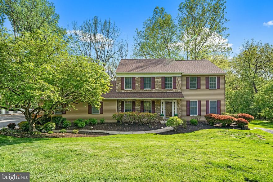 Beautiful North East facing four bedroom home in the highly sought after community of Green Hills in Chesterbrook, ranked as #1 Top Places to Live by Niche. Nestled at the end of a cul-de-sac, in the award winning Tredyffrin-Easttown School District. First floor features an updated eat-in kitchen that opens to the family room with tiled gas fireplace with custom wood mantel, built in cabinets and shelving with great light and views of the backyard. Sunny light filled kitchen with granite countertops, large island with seating, lots of storage, gas range, refrigerator and microwave in 2017, new dishwasher in 2019, recessed lighting, tiled backsplash, coffee bar, in sink garbage disposal, double sink with beautiful large window overlooking the gorgeous backyard. Formal living room and dining room (currently being used as an office) powder room, mudroom/laundry room with sink and extra built in storage complete the first floor. New maintenance free Timbertek deck in 2022 great for outdoor entertaining with room for dining table, lounge area and grill, with steps down to the flat rear yard perfect for kids to play.  Upstairs features primary bedroom with walk in closet with new custom built in closet system. New custom en-suite bathroom in 2019 with double sinks, granite countertops, glass shower and storage closet. Three large bedrooms with closet organizers. Hall closet for storage. Hall bathroom with double sinks, glass shower and sunken tub. Custom blinds and window treatments on all the windows. Finished walk out lower level with family room, built in cabinets, a bonus room that is currently used as a second office but could be a workout area, etc. and an unfinished area adds additional storage space. Over size two car garage with space for shelving and storage. Energy efficient gas heat. New roof in 2019. New gutters and drains in 2019 and gutter covers in 2021. New driveway in 2022. New garage doors in 2021. New front storm door in 2022. New electrical panel with 240 V wiring to the garage for EV charging. New washer and dryer in 2022. New window treatments on the main floor in 2021. Powder room vanity and mirror in 2019. Full house repainted in 2023. Primary bedroom closet system in 2025. This move in ready home has been lovingly cared for and updated by the current owners. Chesterbrook has miles of walking/biking trails throughout the community that link to Valley Forge Park and Wilson Farm Park, Picket Post Swim Club, Chesterbrook Academy pre-school, Valley Forge Elementary & Middle School, Gateway Shopping Center, Route 202, close to King of Prussia, Paoli train station and all major commuting routes, corporate centers, shopping and dining. Owners job relocation makes this amazing home available for the next family to enjoy.