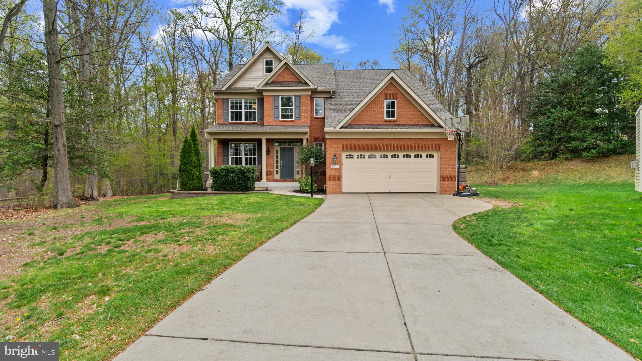 Beautiful, SPACIOUS, and AIRY colonial set on one of the BEST LOTS in sought-after HIGHLAND FARMS—backing to Odenton’s scenic NATURE SPACE with miles of TRAILS and a short walk to both the middle and high school. The home features a large gourmet EAT-IN KITCHEN with a nice PANTRY, FORMAL DINING ROOM, main-level OFFICE/DEN, gleaming HARDWOOD FLOORS, and added RECESSED LIGHTING throughout. Upstairs, you’ll find generously sized bedrooms with brand NEW CARPET. The PRIMARY SUITE includes a step-down SITTING AREA. The fully FINISHED BASEMENT offers a GENEROUS RECREATION ROOM, FULL BATH, AMPLE STORAGE, and WALK-UP ACCESS to the backyard.
Step outside to a PRIVATE RETREAT with a PAVER PATIO and BUILT-IN FIRE PIT—perfect for NATURE LOVERS seeking suburban convenience. Just 3 miles from the MARC PENN Line provides connections between D.C. and Perryville, 15 minutes from BWI Airport, and close to shopping, dining, and more. ROOF replaced 2024