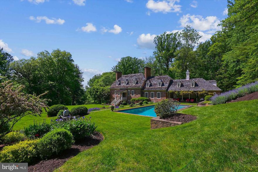 Live authentically.  BEST OFFERS DUE BY FRIDAY, JULY 21 MIDNGHT. SELLER PREFERS NO ESCALATION CLAUSES. The Ross House was built beside the Potomac River in Bladensburg, Maryland in 1749 by Dr. David Ross, a surgeon in the Continental Army. During the War of 1812, it was used as a hospital for British and American soldiers. The home was carefully dismantled in 1957, but 22,000 bricks, windows, flooring, paneling , doors, and handmade nails were preserved for five years. In 1962, Leonard C. Crewe Jr. sought to build a colonial style home. He commissioned Bryden B. Hyde, a Baltimore-based architect and an officer for the Society for the Preservation of Maryland Antiquities, to design the home. Hyde suggested to Crewe to reconstruct a historic home instead. John Hurst Purnell Jr., an architect who specialized in the restoration of 18th and19th century homes, oversaw the project as a general contractor. The house was rebuilt with mortar made from oyster shells, a historically accurate additive. In addition to original elements from the Ross House, authentic mid-18th century materials from other buildings were used when needed. The successful reproduction of the original Ross House was completed in three years on the property known as Preservation Hill. The historical home has been meticulously preserved with concealed modern touches throughout. Masterful landscaping around the property includes indigenous plants and flowers known to early Maryland Colonials. Crewe enjoyed the process and was a dedicated preservationist. He set his sights on adding a guest house. 
The Yeates House was built around 1738 in Turners Creek, Maryland. It was owned by Colonel Donaldson Yeates, commissary officer for the Eastern Shore in the Continental Army. Yeates purchased a seven-acre parcel with Tobias Rudolph, merchant of Cecil County, in 1770. Named Knocks Folly, it became a thriving village. In the 1960s, the president of the Kent Historical Society attempted to save the Yeates house at its original site. In the late 1960s, Leonard C. Crewe Jr. purchased the Yeates House for $5,000 to accompany the Ross House as a guest cottage on Preservation Hill. He again gathered Bryden B. Hyde as the architect and John Hurst Purnell Jr. as the builder to work on the reconstruction of the Yeates House. It took three years to complete the project. The preservation of history combined with modernity is eminent throughout the home.
A compelling package on a total 10.03 of  acres consisting of two separately deeded parcels. The main house is sited gracefully on 6.75 acres. Old soul intact and modern lifestyle amenities in place. Glorious outdoor living sets the tone. A covered outdoor room with incredible brick flooring becomes the hub of all seasonal gatherings with your glistening pool and balanced native gardens in the distance. Tranquility abounds with the sounds of your tiered waterfall as a constant for all of your endeavors. Unwind in your sauna. Grab a bottle from the wine cellar, and cozy up by one of your ten working fireplaces, eleven total in the main house. Simply magnificent. Guest cottage is set gently on 3.28 acres and consists of an additional two to three bedrooms, kitchen, dining, and den. Comfortable and endearing. Once in a lifetime experience awaits you. A rare offering indeed. Comcast internet. Please book your appointment now. In the event the active date changes, you will be notified. Cultivate your existence. The art of uniting human and home. Please see listing MDBC2060962 for the main house and listing MDBC2061146 for the guest cottage. Tax assessment and related information in listing is for main house only.