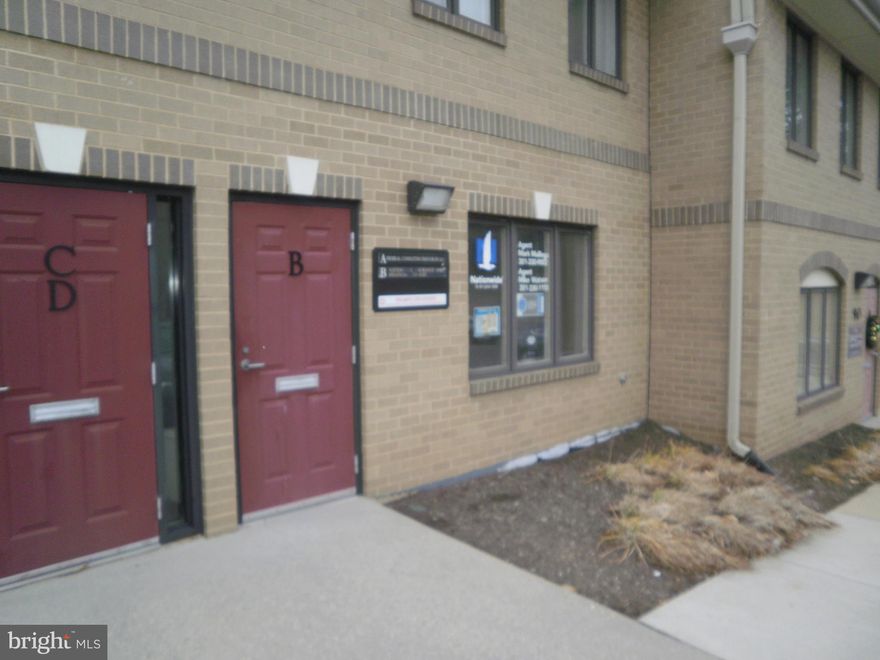 $900/mth promotional rental rate through 2/29/2024.  Rent will increase to $1,050 as of 3/1/2024,.  Ground floor office space currently being used as by a renovation company, available 12/1/2023.  Set up now with 4 offices, renovated kitchenette and full bath.  Convenient location close to 270(Exit 12), 355 and ICC,  plenty of parking.