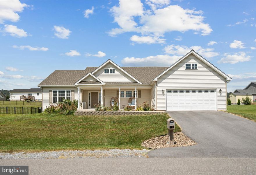 Welcome to 195 Duckwoods Lane, a move-in ready rancher that combines comfort, style, and convenience all at an incredible value. With everything on one level this home is designed for easy living and priced to sell. The fully fenced backyard is perfect for outdoor enjoyment, and the welcoming front porch is perfect for your morning coffee.
Step inside to a bright, open-concept floor plan where the kitchen, living, and dining areas flow effortlessly together—ideal for both everyday living and entertaining. The kitchen is both practical and inviting, showcasing a U-shaped layout with great workflow, a pantry for extra storage, and a large island that provides the perfect gathering spot. The adjacent dining area features a French door flanked by windows, offering beautiful backyard views and easy access to the rear patio.
The spacious living room is filled with natural light from its own set of triple windows and offers flexible options for furniture placement.
The desirable split-bedroom layout provides enhanced privacy for the primary suite, which includes a large walk-in closet and an ensuite bathroom with a dual vanity. On the opposite side of the home, you'll find two comfortable guest bedrooms and a full hall bathroom—perfect for family, visitors, or a home office setup.
The main living areas are finished with durable and stylish LVP plank flooring, while the bedrooms have all-new carpeting. Fresh interior paint throughout gives the home a clean, updated feel.
Additional highlights include a true laundry room with a utility sink and custom dust-free blinds that convey with the home.
Located in the Pebble Ridge community, your just minutes from a fresh local farmers market and major commuter routes, this move-in ready home offers the perfect blend of peaceful living and everyday convenience.