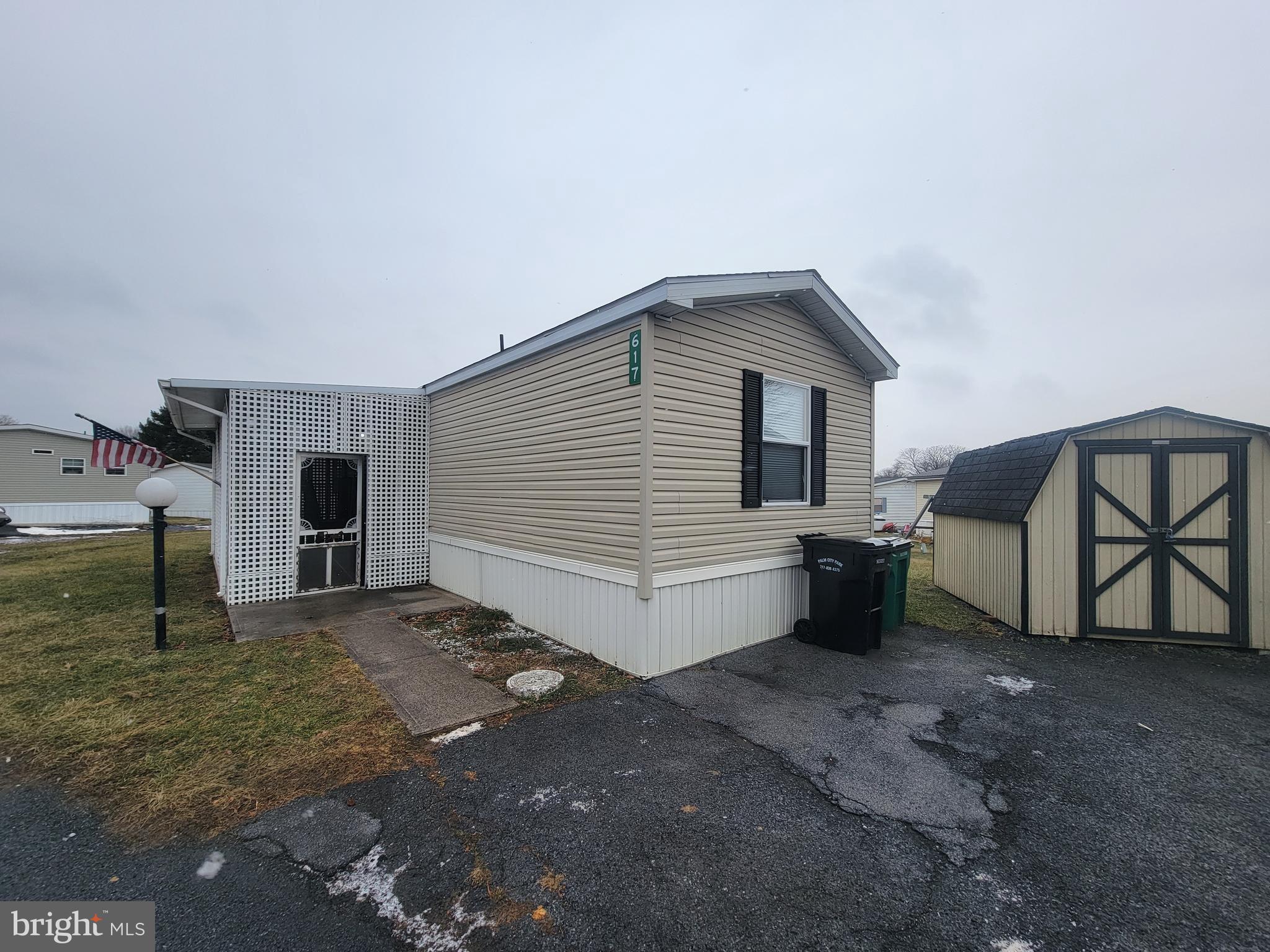 Looking for affordable living in a peaceful community? This charming 2-bedroom, 2-bathroom manufactured home in Palm City Park offers a comfortable and convenient lifestyle within the Annville-Cleona School District. The open-concept kitchen and living room create a bright and inviting space perfect for relaxing and entertaining. Enjoy the outdoors on the screened-in porch, ideal for morning coffee or evening gatherings. A storage shed is also included, providing extra space for your belongings. Park Approval is required.