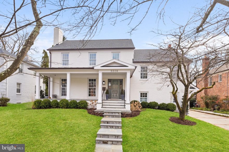 ** Offers, if any, due Tuesday March 12th at 12 PM  **  Welcome to 5508 Parkston Rd, a masterpiece of modern luxury living, meticulously renovated and expanded by Natelli Homes in 2023. Nestled in the coveted Springfield neighborhood, this stunning and special home spans 5,307 square feet boasting five bedrooms, five full bathrooms and two half bathrooms. A charming covered porch wrapped in flagstone and framed with copper accents invites you to enter this fabulous home. Step into the foyer with gleaming white oak flooring greeted by the elegance of the large formal dining room, complete with a wood-burning fireplace. The heart of the home lies in the show-stopping kitchen, featuring a white oak center island with seating for four, quartzite countertops highlighted with signature design brass & glass pendants.  The large under mount sink with garden window flanked with two paneled dishwashers will make cooking and cleanup a breeze.  The refrigeration wall is the ultimate kitchen advantage.  In addition to the oversized refrigerator & freezer, there is a glass front wine refrigerator, pull out beverage drawer and ice maker drawer.  These top-of-the-line appliances continue to elevate with in-island microwave drawer and the jaw dropping French La Cornue range in the loveliest Paris blue finish. The kitchen offers an additional hammered silver bar sink framed with display glass cabinetry.  The open kitchen table space is dining-room sized with banquette seating and a clapboard wall adorned with antique brass sconce lanterns. Entertain effortlessly in the open, expansive family room with a cast stone gas fireplace and authentic antique wood beams above.  Floor to ceiling glass doors and windows surround the space bringing in vast natural light while offering seamless access to the flagstone patio and screened porch.  Enjoy alfresco dining and relaxation on the four season screened-in porch with gas fireplace and built-in heaters making this space an ideal retreat for enjoying the outdoors in comfort. The grass cloth and wallpapered powder room with marble wall sink is an unexpected wow with statement lighting - both a vanity light with linen shade and a chic brass envelope sconce, hexagon bone mirror and marble mounted brass faucet hardware. 

 Ascend upstairs to the primary bedroom suite. The bedroom tray ceiling offers unsparing space for furnishings and a wall of windows for treetop views. The primary bathroom is a sanctuary, boasting a spa-like marble bathroom with a steam shower, double vanity, and soaking tub. An extraordinary walk-in custom closet gives lavish dressing space with well designed drawers, hanging space and shelving. A dreamy bedroom level laundry room is conveniently centered for each bedroom to easily access. 
four bedrooms and three bathrooms complete the bedroom levels, providing generous space and comfort for family and guests alike. The flawlessly chosen custom decorator tile, vanities, mirrors and lighting show off unique finishes in every custom designed bathroom.

 Do not miss the handsome den space with wood-burning fireplace and designer carpeting for cozy seating. A convenient mudroom centers the home with its own side entry door, Charleston brick flooring and offers closets and built-in cabinetry for needed everyday organization.  An additional half bathroom is nearby with a fantastic blue coated concrete wall sink.  The lower level is wide open with boundless recreation space, an exterior door, enclosed exercise room, full bathroom, and walls of storage closets and shelving. A future sixth-bedroom option is available with a simple dry wall installation.

The detached garage has beautifully stained mahogany doors and is properly finished and conditioned for endless uses. The brand new extended driveway framed in brick pavers offers tremendous parking options and play spaces. The fenced flat yard is a Bethesda dream lawn for backyard views, sports and more.