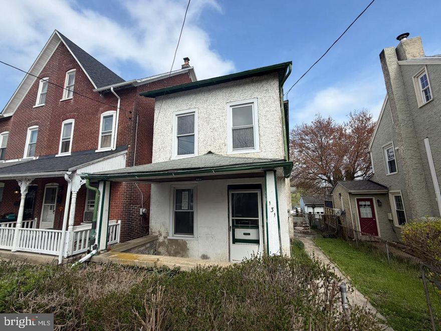 Opportunity knocking in the Borough of Downingtown, offering strong upside for a buyer willing to renovate. This circa 1900 detached home features approx. 1,829 sq ft with 3 bedrooms and 1 bath on a level lot with a detached garage.  The interior is dated throughout and will require cosmetic updates and likely system improvements; kitchen, bath, flooring, and finishes are in need of replacement. Exterior shows deferred maintenance, including roof and porch attention. Functional layout with good room sizes and a finished attic provides potential to add value. Public water/sewer and convenient borough location close to local amenities. Ideal for owner-occupant renovation or investor. This is a Department of Housing and Urban Development (HUD) property (Case#  441-959004). This property is being sold as-is, with no guarantees or warranties provided. Utilities may be turned off, so please exercise caution when viewing the property. Daylight showings are recommended. All property details, including disclosures, the Property Condition Report (PCR), sale contract, and sale process, are available on HUDHomestore.

Buyers are responsible for any costs associated with activating utilities for inspections, if permitted. If the plumbing system fails the pressure test, water cannot be activated for inspections. Additionally, Use & Occupancy (U&O) inspections are the buyer’s responsibility and expense.

For financing and closing, FHA and conventional loans must close within 45 days, FHA 203(k) financing within 60 days, and cash offers within 30 days. The buyer is responsible for all closing costs, including transfer tax. The property is considered to be FHA Insurable with Escrow (IE).  The final escrow amount is subject to lender determination. This is an Equal Housing Opportunity property.