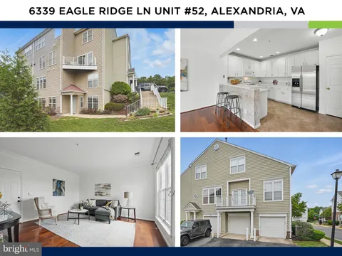 6339 Eagle Ridge Lane Unit 52, Alexandria, VA MLS: VAFX2234312