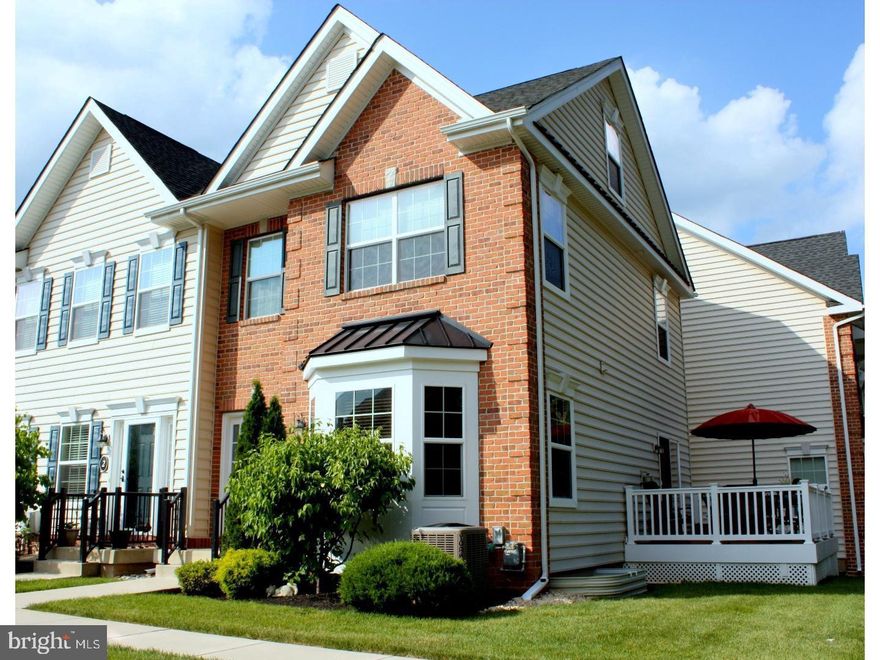 Stunning one of a kind end unit townhome located in the highly sought after community of Carriage Hill.  Featuring 3 bedrooms, 2.5 baths and large deck in the back overlooking the trees.  Beautifully maintained with a gourmet kitchen featuring granite counter tops, island and pantry.  The primary bedroom has an ensuite bath with a soaking tub, walk in shower, double sink vanity and a linen closet.  The second bedroom has a walk in closet and a hall bath for convenience.  The large walk in closet is complete with a closet system including drawers and shelves for storage.  Finished basement perfect for additional living space, entertaining or office space.  The one of a kind deck in the community is the perfect place to unwind.   Hanusey Park is in the back of the community with soccer fields, basketball courts,  walking trail and a play ground.  Central Bucks Schools.