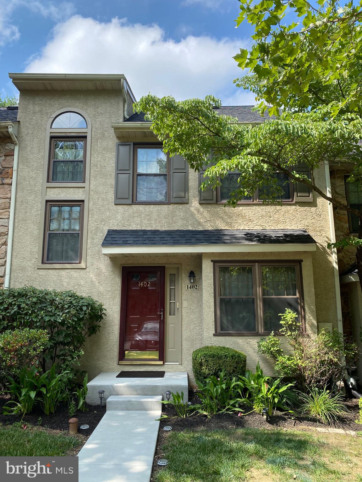 Welcome to 1402 Redwood Court, Unit 57. A townhouse nestled within ‘The Woodlands’ community located within West Chester, Pa. Upon entering through the foyer, you’ll have the opportunity to either enjoy the dining room/open eat-in kitchen combo or appreciate the first floor half bath. Located in the rear of the property is a living room and access to a private wooded deck. Ascend to the second floor where three bedrooms, laundry access, two full bathrooms and a hall closet are located. The owners suite is large enough to suit a king or queen bed. In addition, the owners suite also includes a three piece bathroom with a soaking tub and a walk-in closet. Ascend to the third floor and you’ll be ecstatic to appreciate the enlarged fourth bedroom with two skylights. Descend to the finished full basement where a private office, enlarged family room and walk out exit are located. Friendly reminder that this beauty was also the 'Model Home' of the community. The community includes a playground, various trees and wooded areas to increase privacy. This home is also within minutes to: RT 202, PA Turnpike, local shops in either West Chester or Exton.