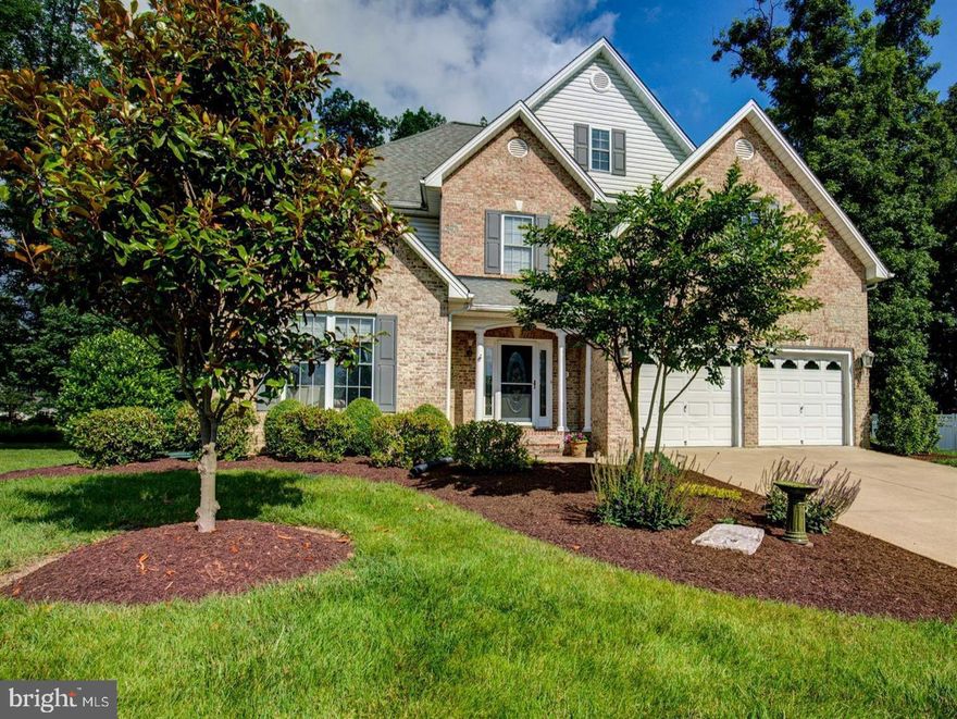 Don't miss the 3D Virtual Tour that is VR capable! Stunning colonial with tons of curb appeal and oversized rooms throughout, located on quiet cul-de-sac lot that backs to trees. Roof was just replaced last year!  Main level bedroom and main level full bathroom. Impressive 2-story grand family room with gas fireplace and new hardwood flooring.  Separate formal dining room with columns, tray ceiling, crown molding, chair railing, and shadow boxing. Formal living room with crown molding and ceiling fans just off the dining room.  Kitchen with granite counters and pantry, breakfast nook with bay window.  Primary bedroom with tray ceiling, ceiling fan, and gorgeous en suite bathroom boasting separate double vanities, 6 x 12 walk-in closet, jetted soaking tub, separate shower, water closet, upgraded lighting and tile flooring.  5th bedroom doubles as a second primary bedroom at 15 x 14, with walk-in closet and hideaway reading nook for the young at heart.  Ceiling fans in every bedroom!  Full basement with walkout stairs is fully studded out and ready for expansion.  You are sure to enjoy the outside living space just as much as the inside with the covered back porch and extended stamped concrete patio with gazebo. Xfinity high speed internet available. Vivint security system conveys. Frederick County, VA