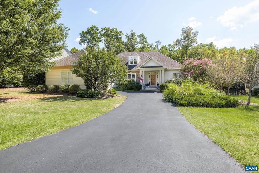 Welcome to this highly desirable Scottish Home in Glenmore, offering a rare combination of one-level living and a large, level, fenced yard. The inviting open foyer leads seamlessly to the dining and family rooms, perfect for relaxing living and entertaining. A private study?or optional bedroom?connects to a Jack and Jill bath shared with another bedroom, while the light-filled kitchen features abundant counter space and a versatile sitting or dining area. The main-level primary suite includes a spacious bath, and the oversized laundry room with sink and cabinetry adds everyday convenience. Upstairs, an ideal guest retreat awaits with a bedroom, full bathroom, and comfortable living space. Outdoors, enjoy a private back patio overlooking the flat, fenced yard?perfect for pets, play, or relaxing in peace. Located in the Scottish Homes section of Glenmore, this property offers ease of living with lawn care included in the HOA. Purchasers also qualify for a 50% discount on the initiation fee to The Club at Glenmore, with access to golf, tennis, dining, fitness, and more.,Fireplace in Family Room