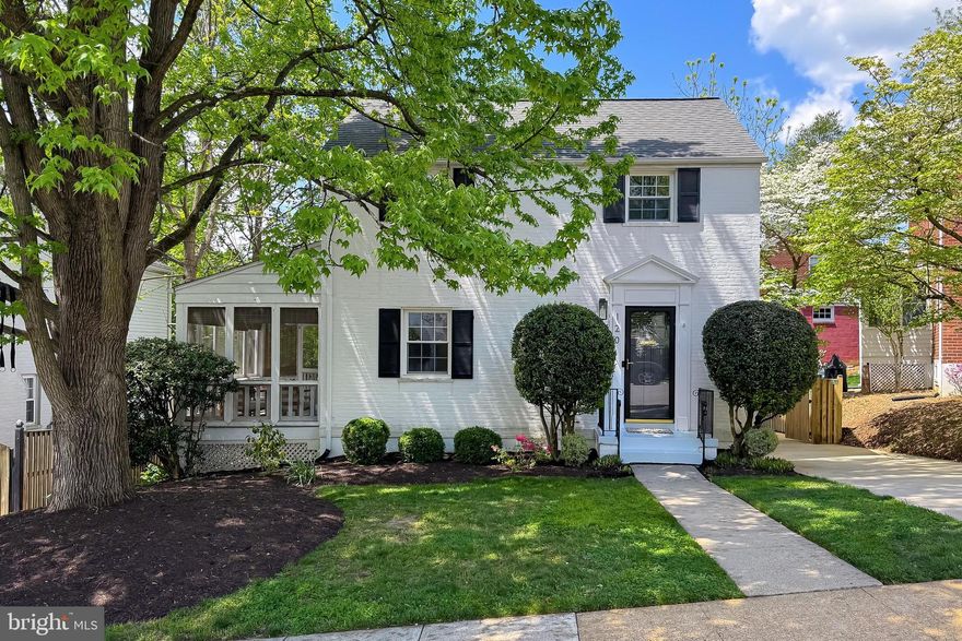 Nestled on a beautiful tree-lined street in the sought-after Arlington Forest community, this meticulously remodeled three-level colonial offers a blend of timeless charm and modern convenience. With a white painted brick exterior and manicured landscaping, the home welcomes you into a neutrally decorated interior and abundant natural light. The main level boasts a renovated kitchen, outfitted with top-of-the-line appliances, custom cabinetry and white quartz countertops with an island, connecting seamlessly into the family room/dining area. A main level full bath and private screened porch off the den has access to the back yard. Upstairs, find 5 bedrooms and 2 updated luxurious baths, including a primary suite retreat with an ensuite bath. The lower level offers versatile space for recreation, complemented by a full bath and ample storage. Outside, a lush backyard oasis awaits with rear deck perfect for entertaining and a fenced back yard. A detached garage offers space for storage. Located mere moments from the W&OD bike trail, Lubber Run Park and the convenience of the Ballston metro with a vibrant restaurant scene, this home epitomizes suburban sophistication and urban connectivity.