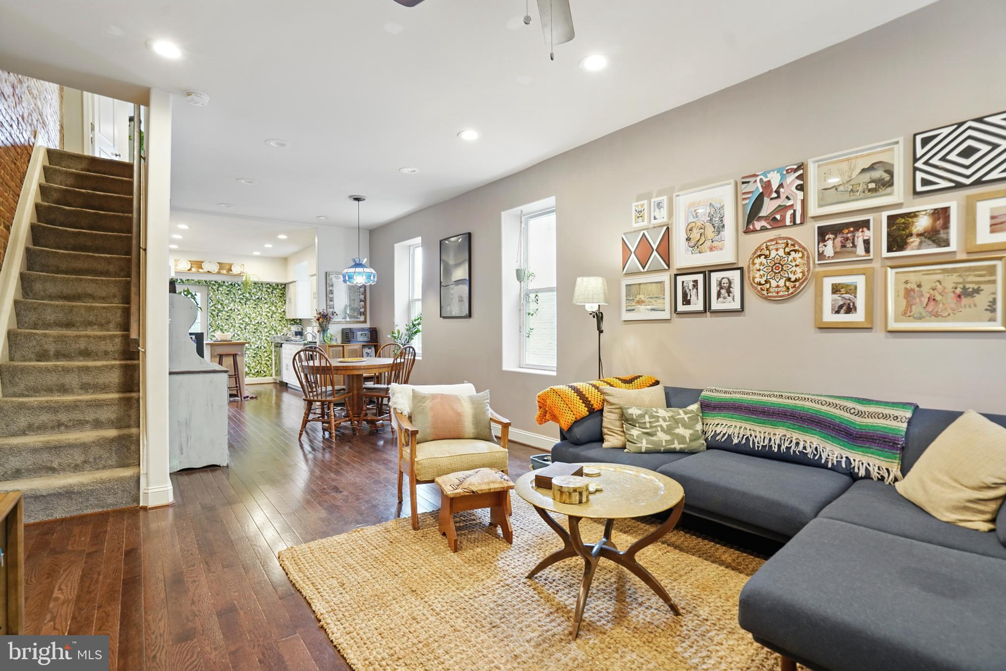 Welcome to 321 W Lorraine nestled in the heart of Remington. With two bedrooms and one bathroom, this home is renovated to perfection. Upon entering the home you're greeted with hardwood floors, exposed brick, and open concept living. Banana leaf wallpaper draws your eye through the kitchen and into a quaint backyard oasis of a paved patio and raised flowerbeds. Up the stairs you will find a bedroom at each end of the hall separated by a spacious shared bathroom and in-unit washer/dryer. This end-of-group is an amazing opportunity to live on a highly sought after block steps from some of Baltimore's favorite spots. Walk to Doppio Pasticceria or Cafe Los Suenos for a pastry and a coffee on your way to stroll through Wyman Park or JHU's Homewood Campus. This is your opportunity to experience all of what the Greater Remington area has to offer!
-Electronic payments accepted via Zelle
-5 day grace period, $100 late fee
-Minimum credit score of 680 required
-Tenant responsible for utilities