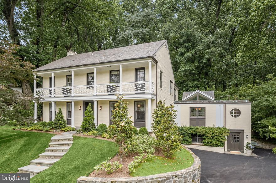 OPEN SATURDAY, JUNE 24TH, & SUNDAY, JUNE 25TH, 1 - 3 PM! This distinctive property has undergone a very thoughtful whole-house renewal and features an expansive gourmet Kitchen open to Family room stretching all the way across the back of the home. Also worth noting is the four bedroom floor plan on second floor and three car garage on lower level. Extensive and upgraded landscaping includes a stunning Terrace and Ipe deck with professionally designed gardens in front and back yards featuring intricate stonework, landscape lighting and Koi pond. The architectural style harkens to New Orleans with a second floor porch in the front of the home—loads of style to make anyone proud to come visit or live!