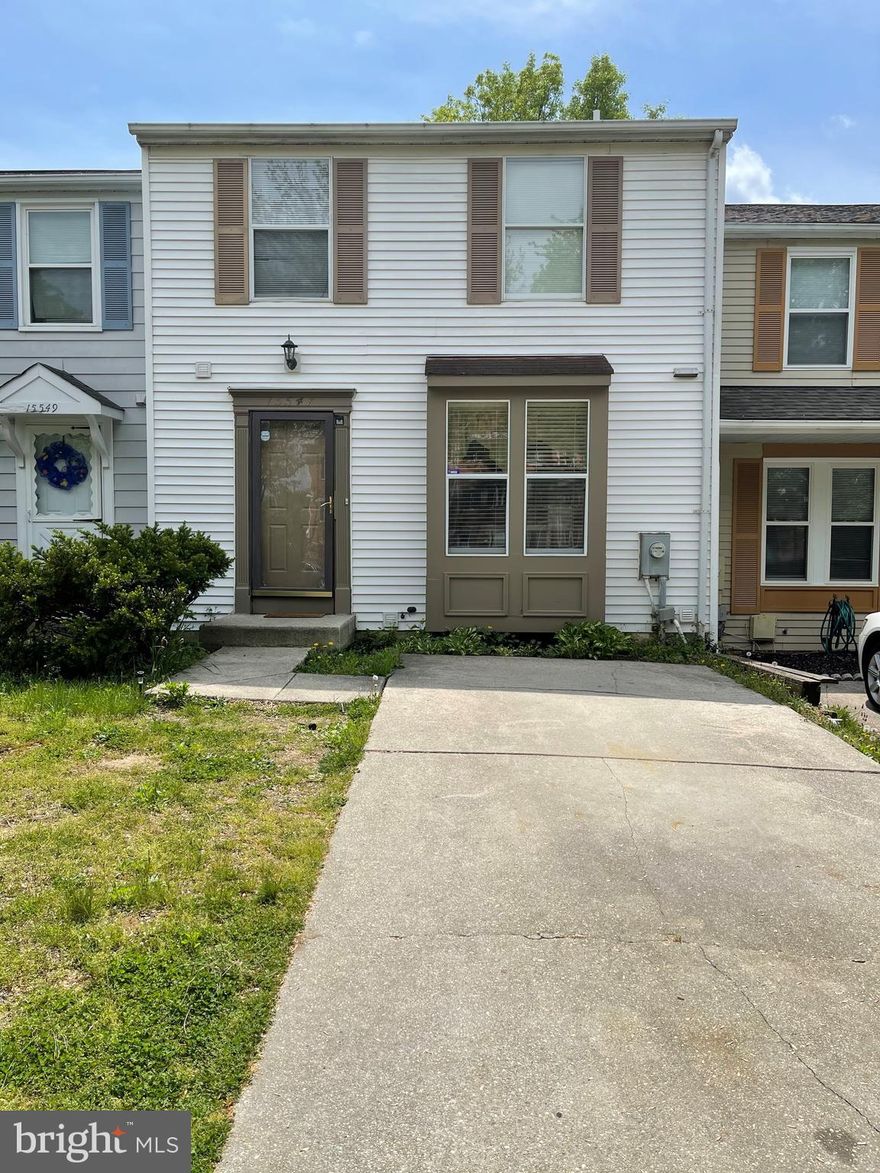 Best deal in town!!! Well kept 3 level TH with 2 bedrooms and 2.5***Shows well but needs a little TLC to make shine again. Price reflects condition*** Furnace, AC,  kitchen appliances, and toilets replaced in 2020.  Main level powder room, table space kitchen, spacious living room with walkout to an oversized deck.  Lower level with a spacious rec room with a fireplace, full bathroom, and separate entrance. Conveniently located.  Minutes from Allen Pond Park, Bowie Town Center, RT 50 & 301, Baysox Stadium, and many family-friendly community amenities.*** Property sold "AS-IS" ***