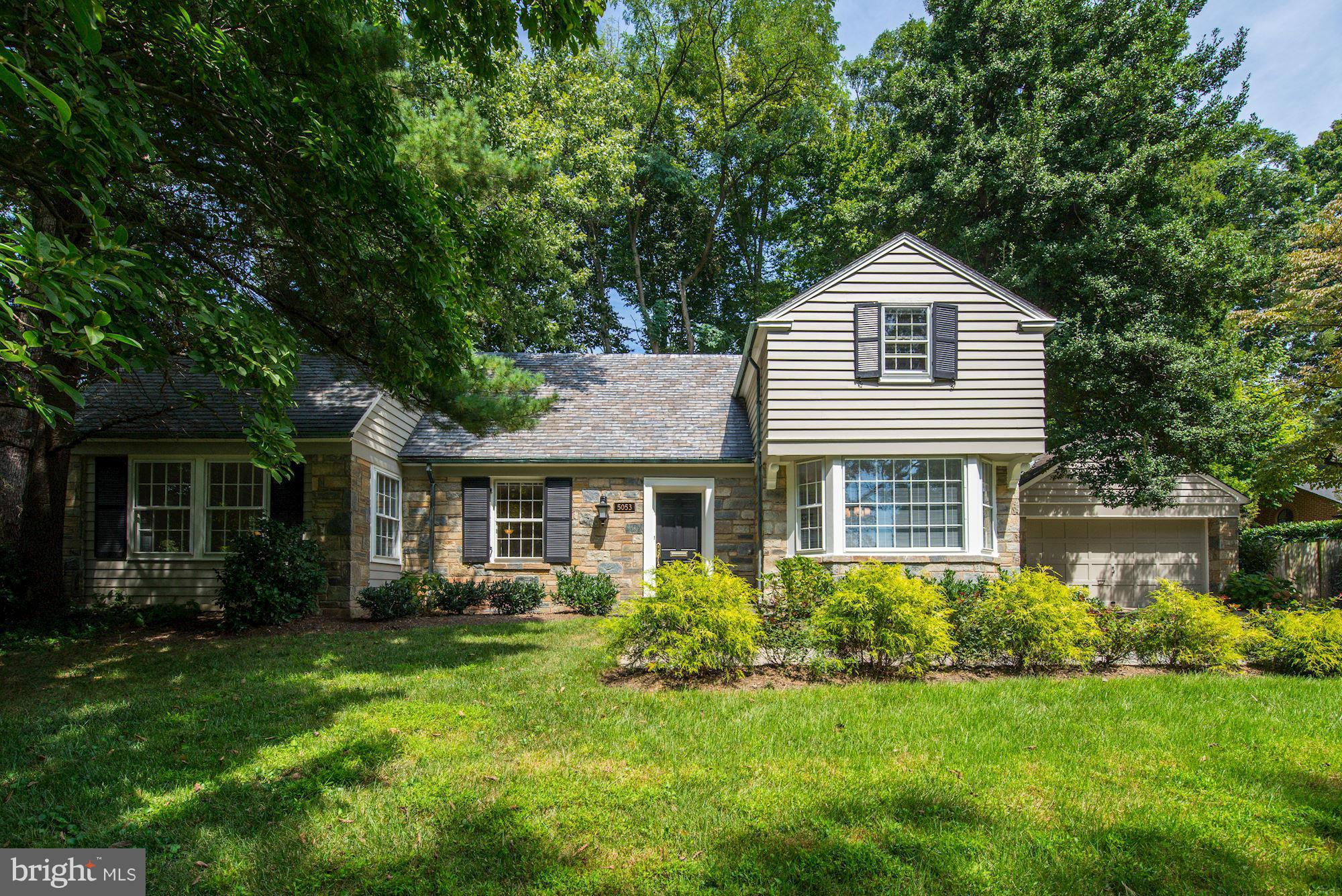 Charming Cape Cod Colonial with 4 Bedrooms, 2.5 Baths on large 13,540 SF lot with mature landscaping providing privacy. Main Level floor plan has large Living Room with fireplace, Family Room with Powder Room and sliding glass doors to patio, and Dining Room. Table space Kitchen and 2 Bedroom complete level. Sought after Spring Valley is in the heart of Upper NW DC with easy access to Downtown.