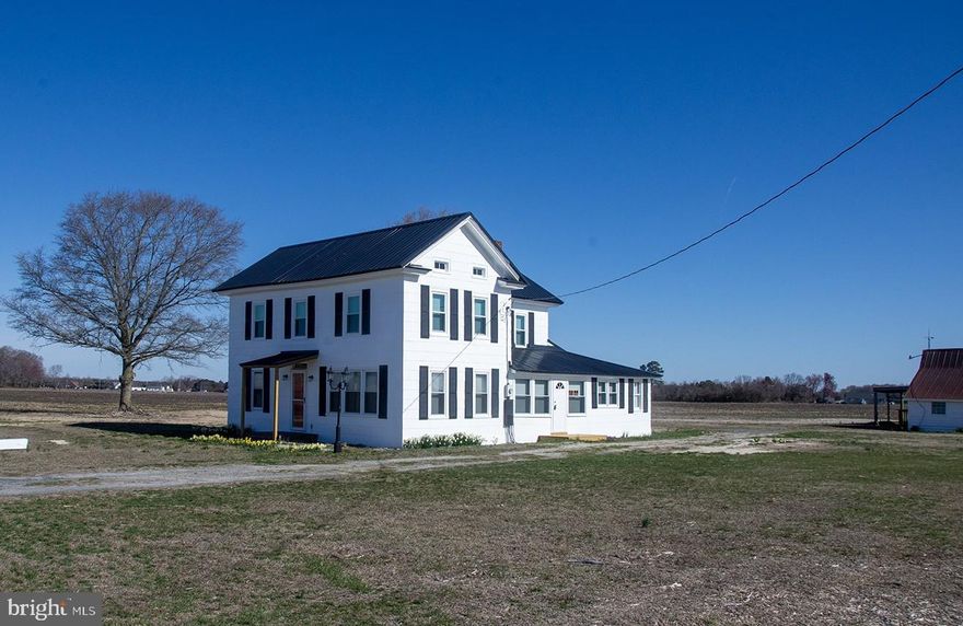 Authentic Farm House which sits on one acre in Delmar, Delaware.  The farm house has been completely renovated with new plumbing, new roof and  new septic. The fourth bedroom of the home is being renovated to add a second bathroom on the second floor. If you are looking for your own homestead, this is one you do not want to miss.