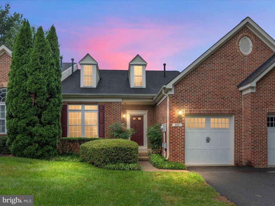 A highly desired villa style townhome with first floor primary suite which lives like a single-family home with a dramatic 2 story living and dining room with 3-sided fireplace, stylish kitchen & bright breakfast room. The upper level has a spacious loft, 2 large bedrooms, walk-in closets & full bath. A fully finished basement with an expansive storage room & rough in plumbing for an additional bath provides an opportunity of additional square footage if desired. Window well is in place so potential for fourth bedroom is available as well. Already over 3000 sf, this 3 bedroom, 2.5 bath, one garage unit has fresh paint, all new carpeting, hardwood floors, updated kitchen appliances, hot water heater (2 years) , & HVAC (2 years)  system. This rare offering is located within walking distance to Historic Old Town Warrenton, shopping, and tons of other amenities & close to route 29.