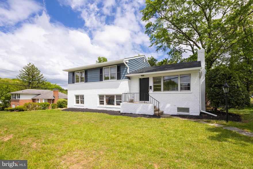 Three bedroom , two and a half bath split level home in Campus Hills just waiting for your finishing touches. Freshly painted, newer roof, original hardwood floors and private driveway. Large home with spacious layout. Close to Towson Town Center and Goucher College.