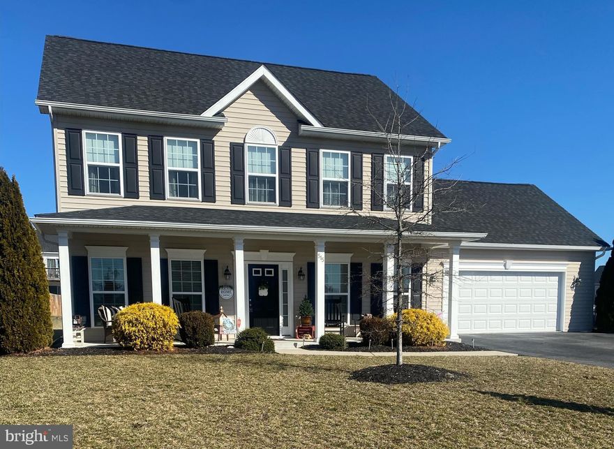 Welcome to the beautiful and highly sought-after Subdivision of Bridle Creek. With 2 levels, this 2016 4 bedroom, 2.5 bath Colonial style open concept home is in excellent condition and shows like new. As you enter the door you will find an office to your right that can easily be transformed into formal dinning or flex room. To the left you will walk into your family room which flows into an additional living space or dinning area right into the kitchen. Stainless steel appliances, Quartz Countertops, Subway tile backsplash, and seated kitchen Island await you in this gourmet style kitchen. As you venture into the backyard off the kitchen, you’ll find the perfect stamped concrete patio with approx. measurements of 20” x 20” which is perfect for outside entertainment and enjoying nice spring and summer weather. Upstairs are four bedrooms and two baths. The main bedroom is very spacious and includes the main bath. The community is very welcoming and has lots of amenities for your enjoyment (basketball court, walking trails, pavilion, and playground.