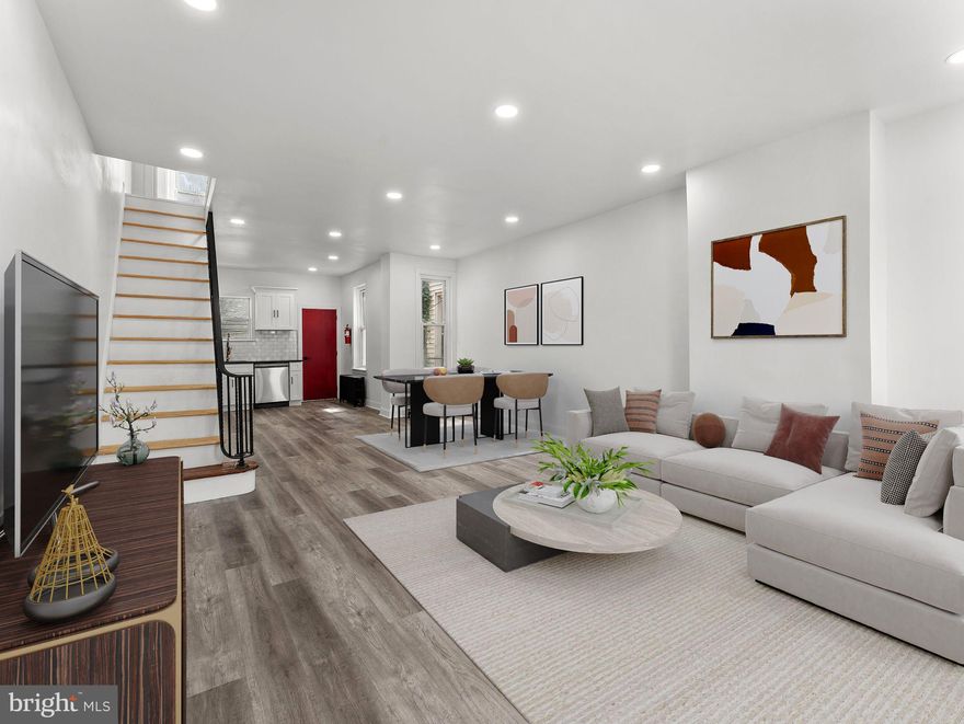 Step into this beautifully renovated 3-bedroom, 1-bath gem nestled in North Philadelphia.  With thoughtfully designed living space and a generous 16' frontage, this home offers the perfect blend of charm and functionality for first-time buyers or families.  The open-concept layout creates a seamless flow from the sunlit living area to the sleek, modern kitchen - complete with stainless steel appliances, a gas stovetop, and stylish finishes that make everyday cooking feel gourmet.  Out back, enjoy a private outdoor space ideal for morning coffee, weekend grilling, or a quiet retreat after a long day.   Need extra room?   The partially finished basement provides flexible space for storage, a home gym, or creative expansion.  This move-in-ready home is a rare find in North Philly; cozy, contemporary, and full of potential. Schedule your showing today and see how this space can grow with you.