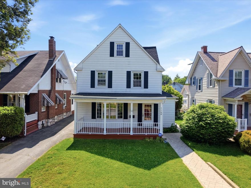Spacious four bedroom, two full and one half bathroom colonial tucked away in the desirable North End of Hagerstown. This charming home offers off street parking with a detached two car carport. Beautiful hardwood floors throughout, and original glass door knobs. This home has character galore! Chef inspired gourmet kitchen flows into a separate formal dining room, perfect for entertaining. Tons of storage throughout, including a full walk-up attic separated into two areas, with one space ideal for a playroom, craft room, or private office. A full, unfinished basement provides additional storage or workshop space. Enjoy the comfort of dual zoned heating and central air conditioning with gas furnace backup heat, newer windows throughout, and a roof that is only 8 years old. Fully fenced backyard. Close proximity to downtown, the historic Maryland Theatre, Meritus Park, local shopping, and fine dining. Don't miss your opportunity. Schedule a showing today!