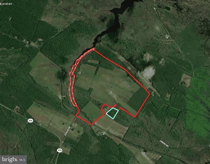 205+/- acres of timber and tillable in two parcels in Church Creek, MD. The ownership conists of 112.71+/- tillable acres with the remaining 92.29+/- acres in timber/marsh. The property backs up to the southern end of Coles Creek. There is a 1,400 sqft home in the center of the field that currently has a tenant in it. This property is a great oppurtunity for a hunting club and wildlife management for whitetail, sika, and waterfowl. The property is enrolled in CRP but expires after September 30th, 2023. The blue line in the aerial photo represents a part of the property that will be subdivided off and kept by the seller. Tax map boundaries are incorrect.

Buyer's responsibility to perform due diligence regarding property use and county taxes.