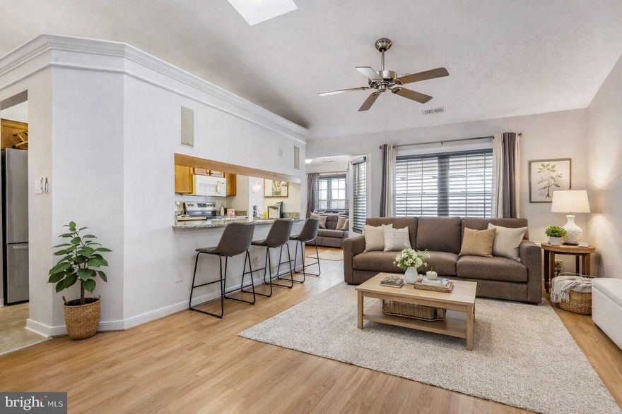 Welcome Home to This Move-In Ready Penthouse Condo!

Enjoy effortless living in this bright and spacious penthouse condo featuring soaring vaulted ceilings and an open floor plan filled with natural light! A welcoming foyer includes a large coat closet with custom built-in storage for added convenience!

The kitchen offers a large pantry, updated appliances, and granite countertops, flowing seamlessly into the dining and living areas — an ideal layout for entertaining!  A built-in bar area and a whole-home Yamaha sound system add both style and function! Relax in the inviting living room by the gorgeous stone-front pellet fireplace, surrounded by vaulted ceilings, skylights, wood floors, and ceiling fans!

Just off the kitchen, the flexible dining space (currently used as a family room) features updated wood blinds and great natural light. The updated laundry room includes storage cabinets and a washer and dryer for added convenience.


The neutral second bedroom features well-maintained carpeting and a new ceiling fan. Both recently painted bathrooms include overhead heat lamps for year-round comfort.


The serene primary suite offers vaulted ceilings, skylights with blinds, and a walk-in closet, creating a peaceful retreat. 

Or step outside to the private balcony and enjoy relaxing views.

Recent updates include a new HVAC system (July 2025), new thermostat, and recently replaced community roofing.

Located in the desirable Pond Community, the condo association covers water, trash, landscaping, and snow removal. Residents enjoy beautifully maintained grounds with a scenic pond, secured intercom entry, and ample parking.

If you're looking for ​convenience this is it! Nearby shopping, gyms, restaurants , gas, station and minutes to the Route 1 highway. 

Move right in and enjoy low-maintenance living — schedule your private showing today!