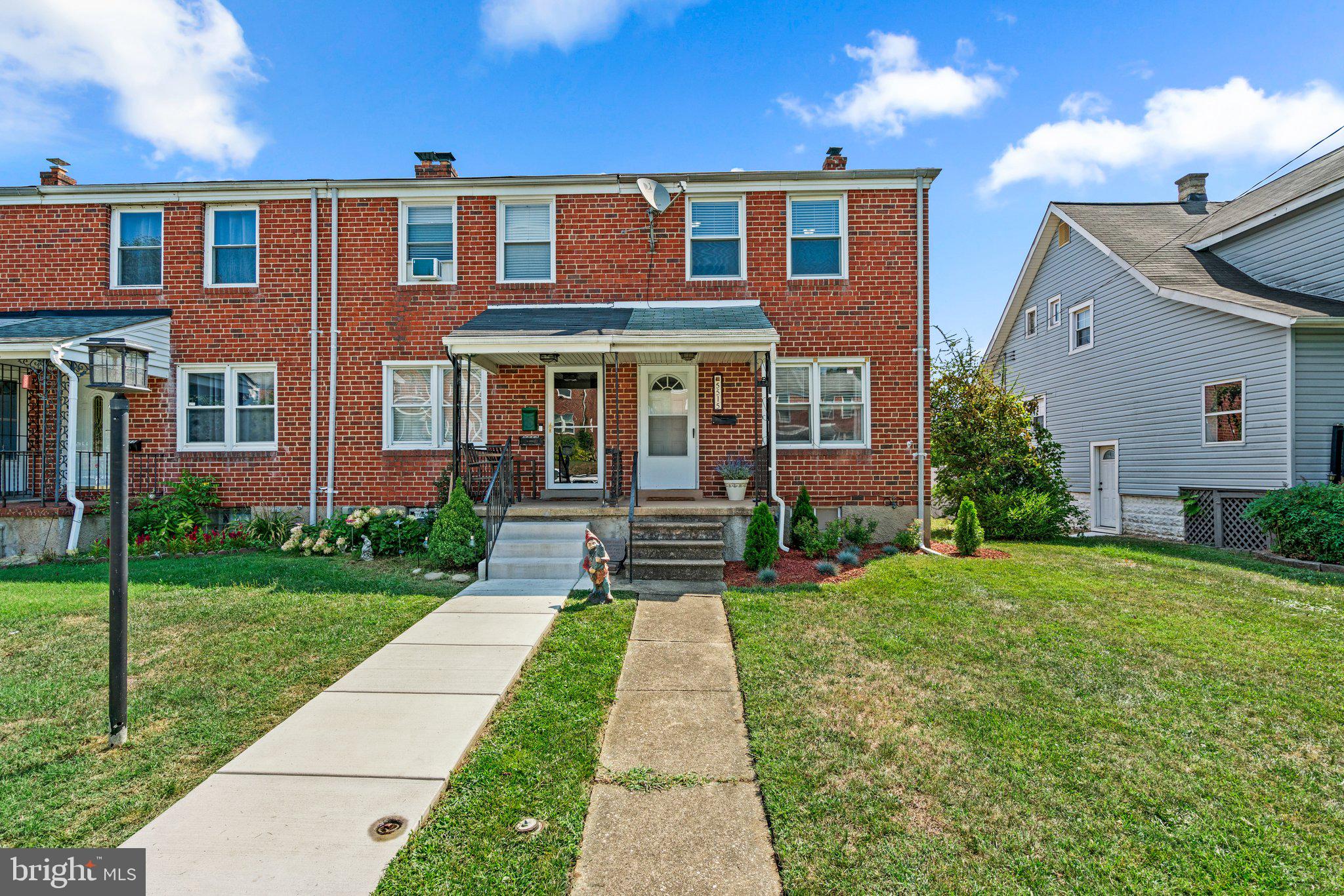 ***Seller has set a deadline for Monday @12pm***
Beautifully maintained and move-in ready 3BR/1.5BA end of row brick Townhome located on a quiet street in Halethorpe. Take the walkway past a lush green lawn with newly landscaped beds, step up to the covered front porch, and open the door into your forever home. The main floor boasts beautiful hardwood flooring from the living room through the arched entry into the dining room. The newly updated kitchen boasts plenty of cabinets and counter space. The newly carpeted second floor offers a spacious primary bedroom, two sizable secondary bedrooms, and a full bath. The lower level features additional living space for the entire family to enjoy, a half bath, laundry, storage, and a walk-out to the fenced yard. From the kitchen step out onto a large wood deck that overlooks a yard filled with tons of green space that includes the additional side yard, and so many possibilities. This home is move-in ready with so much to offer new homeowners and is located in close proximity to schools, shopping, restaurants, and commuter routes.