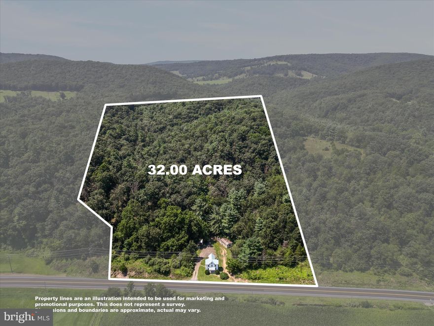 Welcome to 3618 State Road 259!
This charming 1920s farmhouse sits on 32 unrestricted acres and offers a wonderful blend of original character and modern updates. The home features 3 bedrooms and 1 bathroom, beautiful hardwood floors, an updated kitchen and bathroom, and updated electrical throughout.

The land provides endless opportunities—whether you’re considering an additional home site, starting a small farm, hunting, or simply enjoying the peaceful open space. Two outbuildings provide great options for animals, equipment, or storage.

Convenience is key with this location: less than 10 minutes to Corridor H (US-48), under 15 minutes to Wardensville or Mathias, and close to Trout Pond Recreation Area, Lost River State Park, local schools, and a nearby medical office. The property is serviced by public water, private sewer, and high-speed fiber-optic internet.

A bright, inviting property with room to grow and the freedom to make it your own. Be sure to check out the 3D tour! Call today to schedule your appointment.