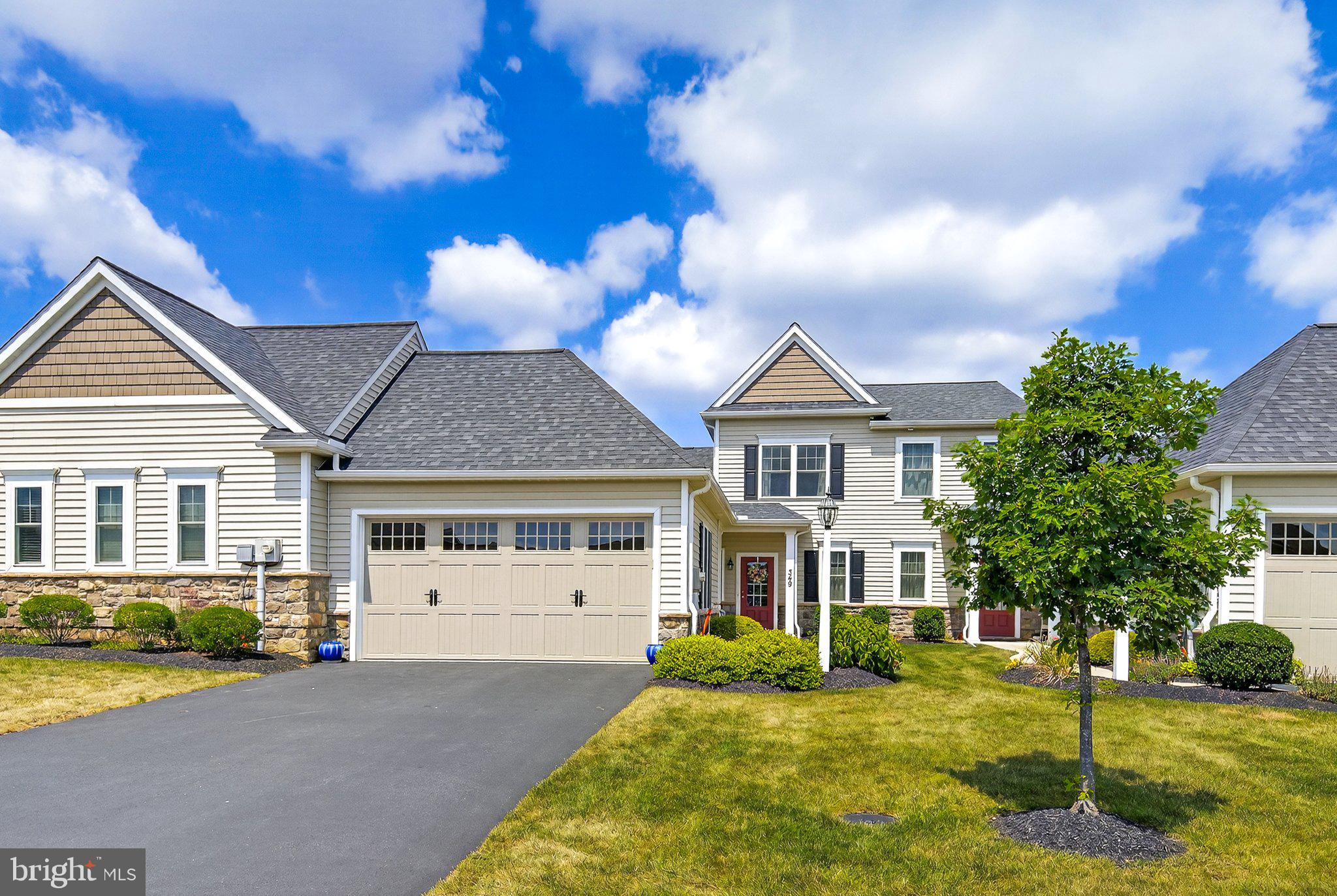 Stunning Lititz Reserve home with all the amenities that you could want. This beautifully designed home offers effortless living with a main-level primary suite, main-level laundry, and no lawn or snow maintenance required. The spacious great room features elegant built-in bookcases, perfect for showcasing your library or décor. The heart of the home is the chef’s kitchen, complete with a center island, sleek stainless steel appliances, and ample space for cooking and entertaining. Upstairs, you'll find two generously sized bedrooms and a full bathroom, ideal for guests, family, or a home office setup. A two-car garage provides plenty of space for vehicles and storage. Enjoy low-maintenance living without compromising on style, space, or function!