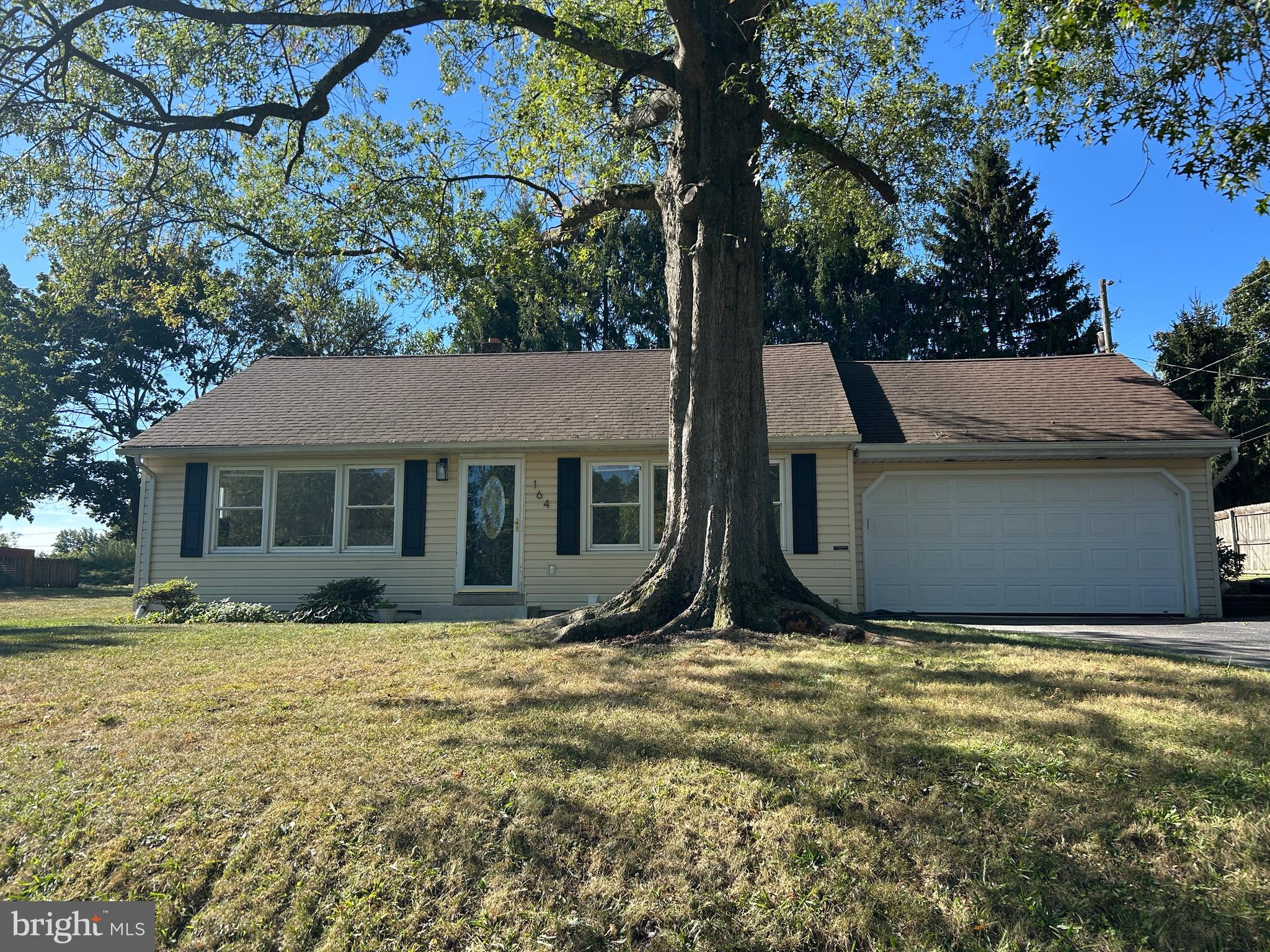 FOR RENT: Completely renovated in 2022 split-level with 3 bedrooms, 1.5 baths, a lower level family room, stainless steel appliances in kitchen, washer/dryer on main level, oversized 2 car garage, and a storage shed in rural location yet convenient, just minutes from Harrisburg and Hershey. $50 per person non-refundable application fee required with application. Landlord is PA licensed salesperson. No Smoking or Pets.